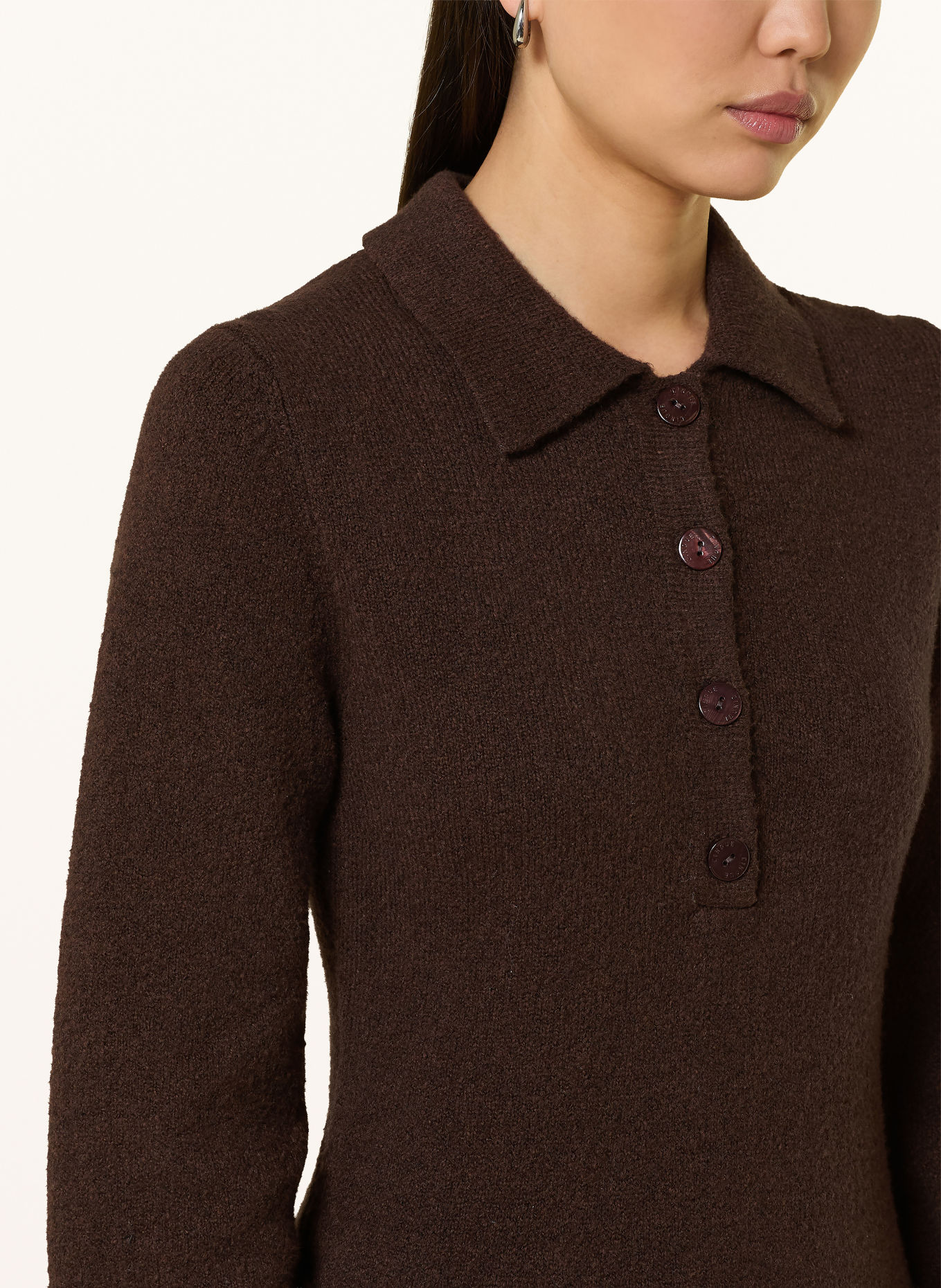 CINQUE Strick-Polokleid CIHANNI: DUNKELBRAUN