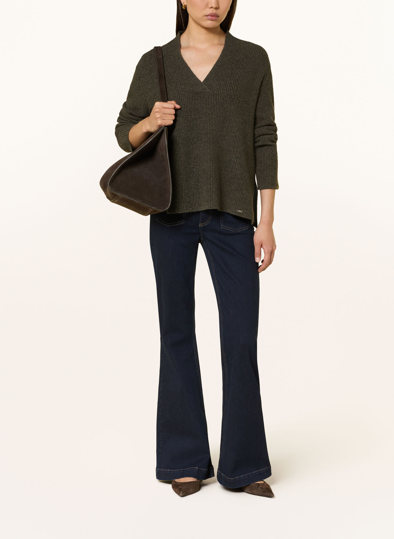 CINQUE Sweter CIJULO: KHAKI