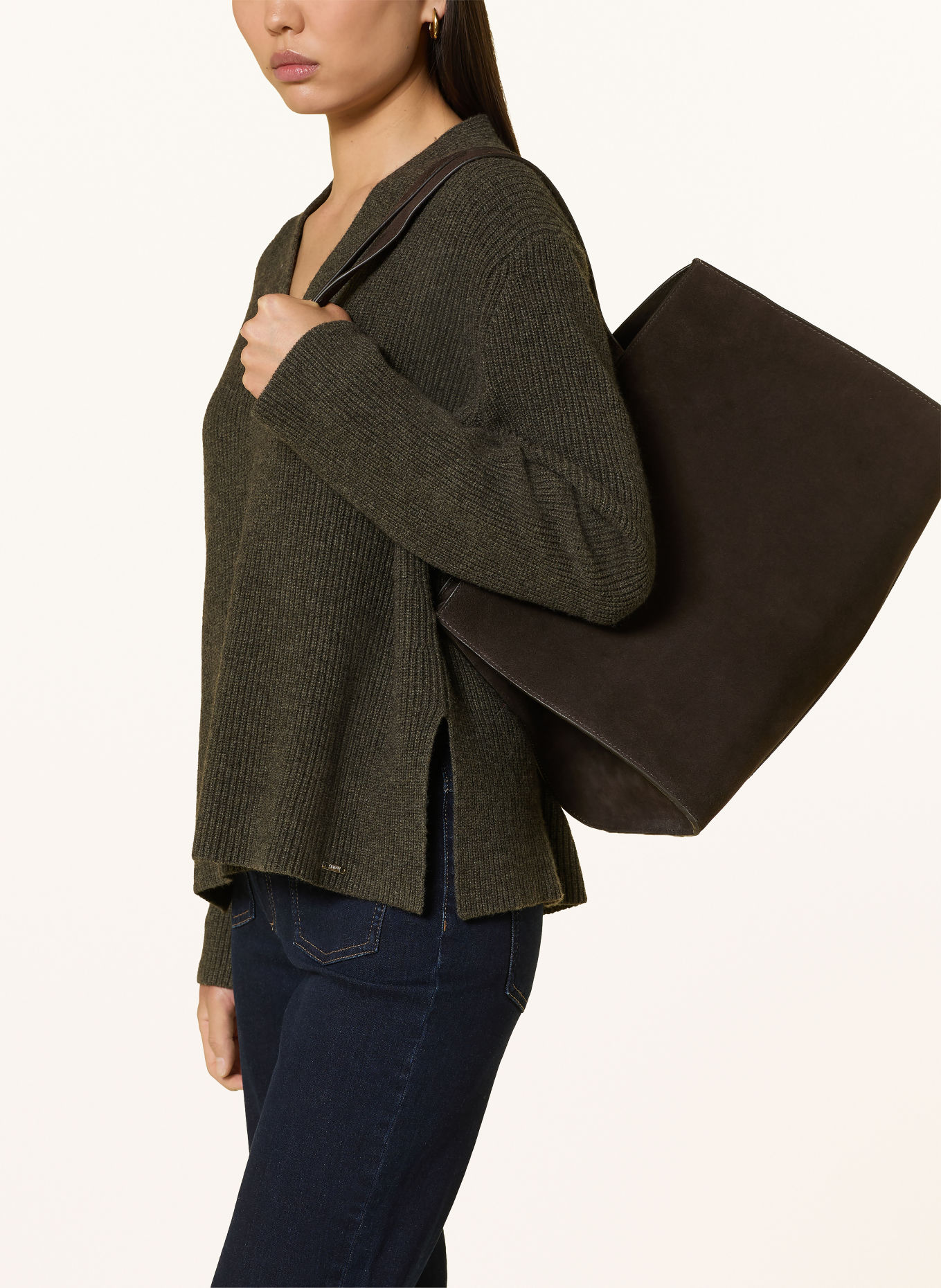 CINQUE Sweter CIJULO: KHAKI