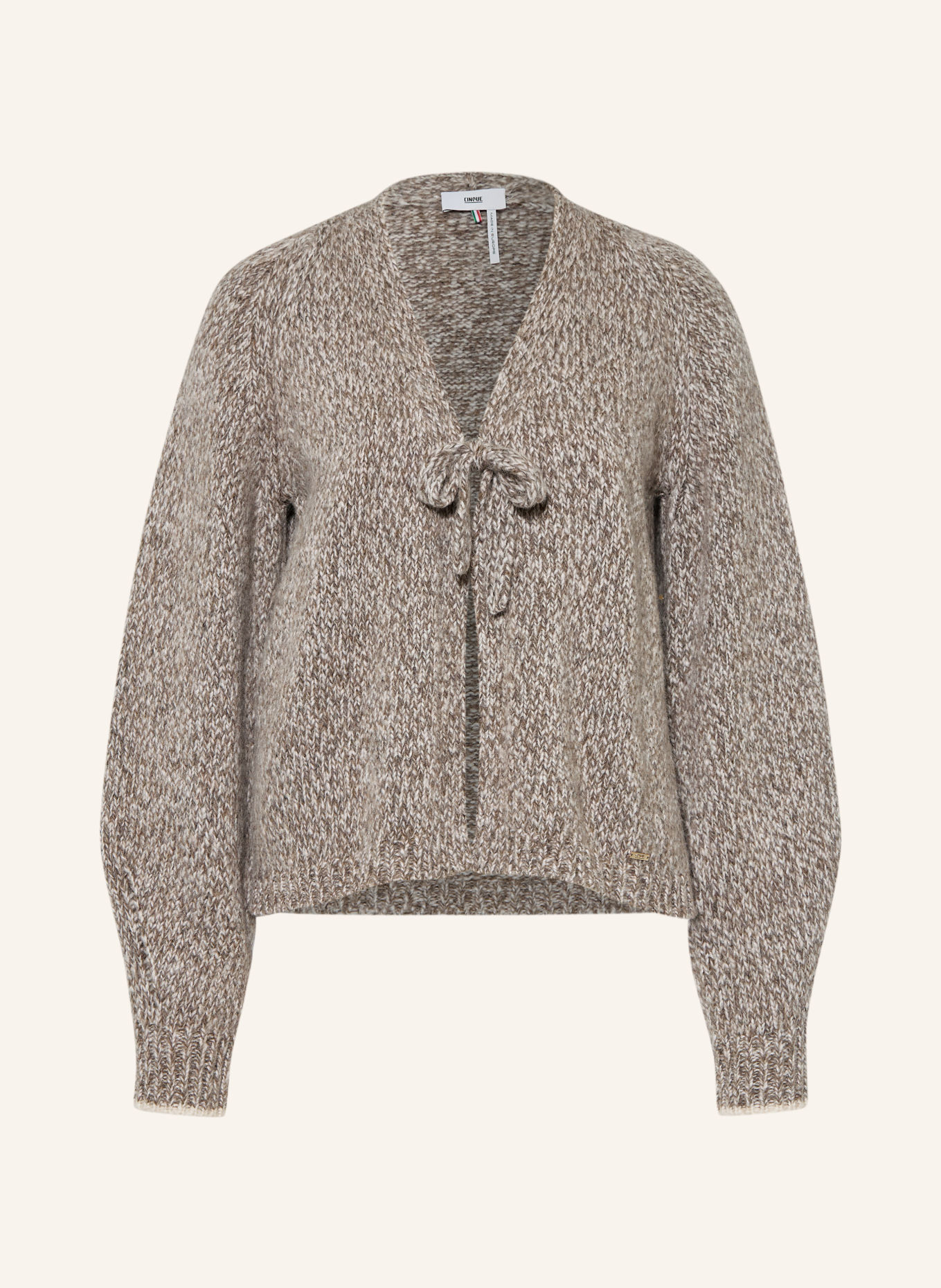 CINQUE CIMOULI Knitted Cover: TAUPE / ECRU
