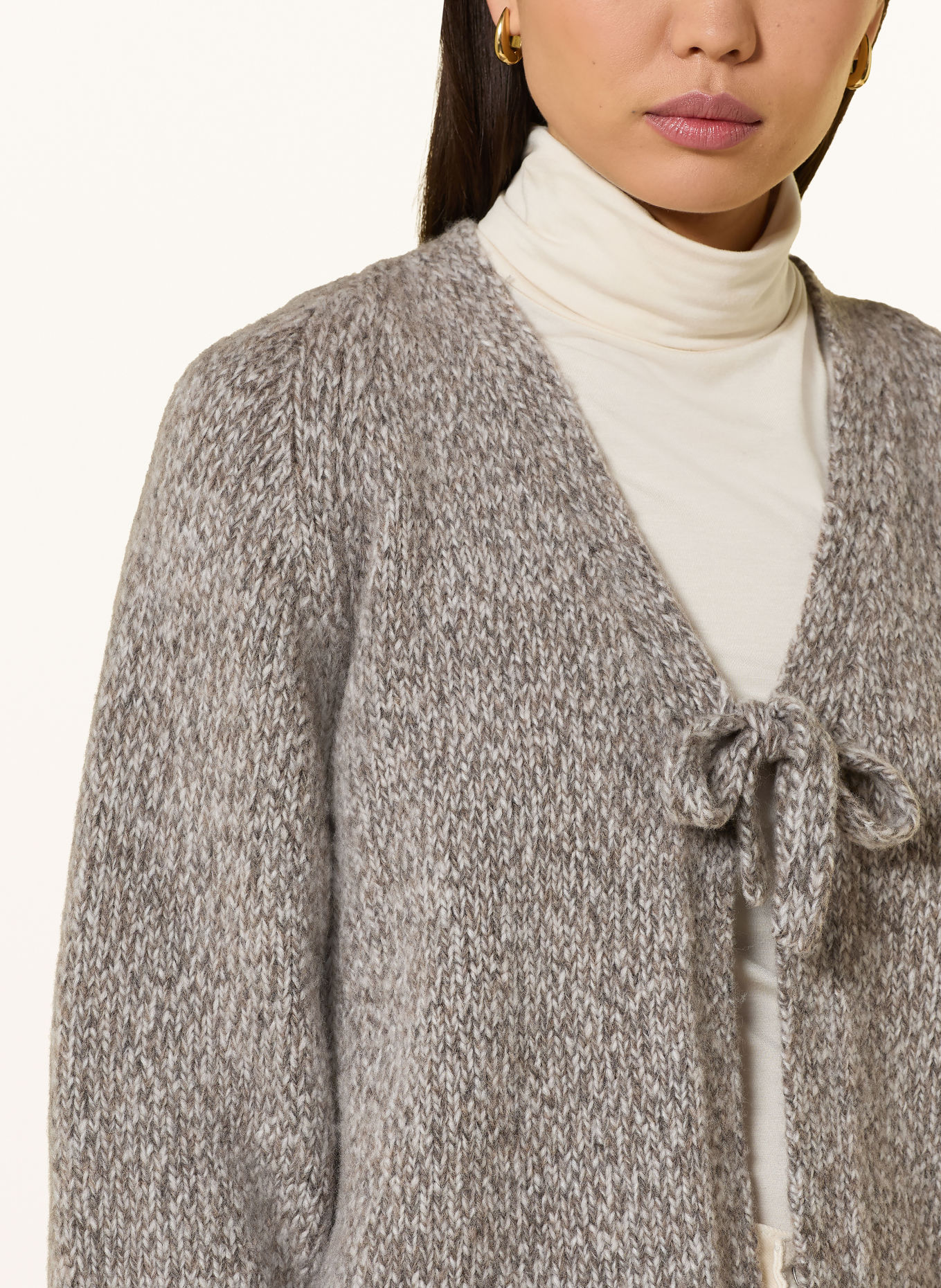 CINQUE CIMOULI Knitted Cover: TAUPE / ECRU