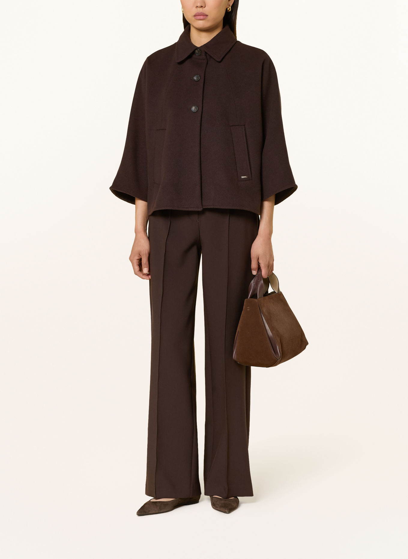 CINQUE Cape CIBROUVE: DARK BROWN
