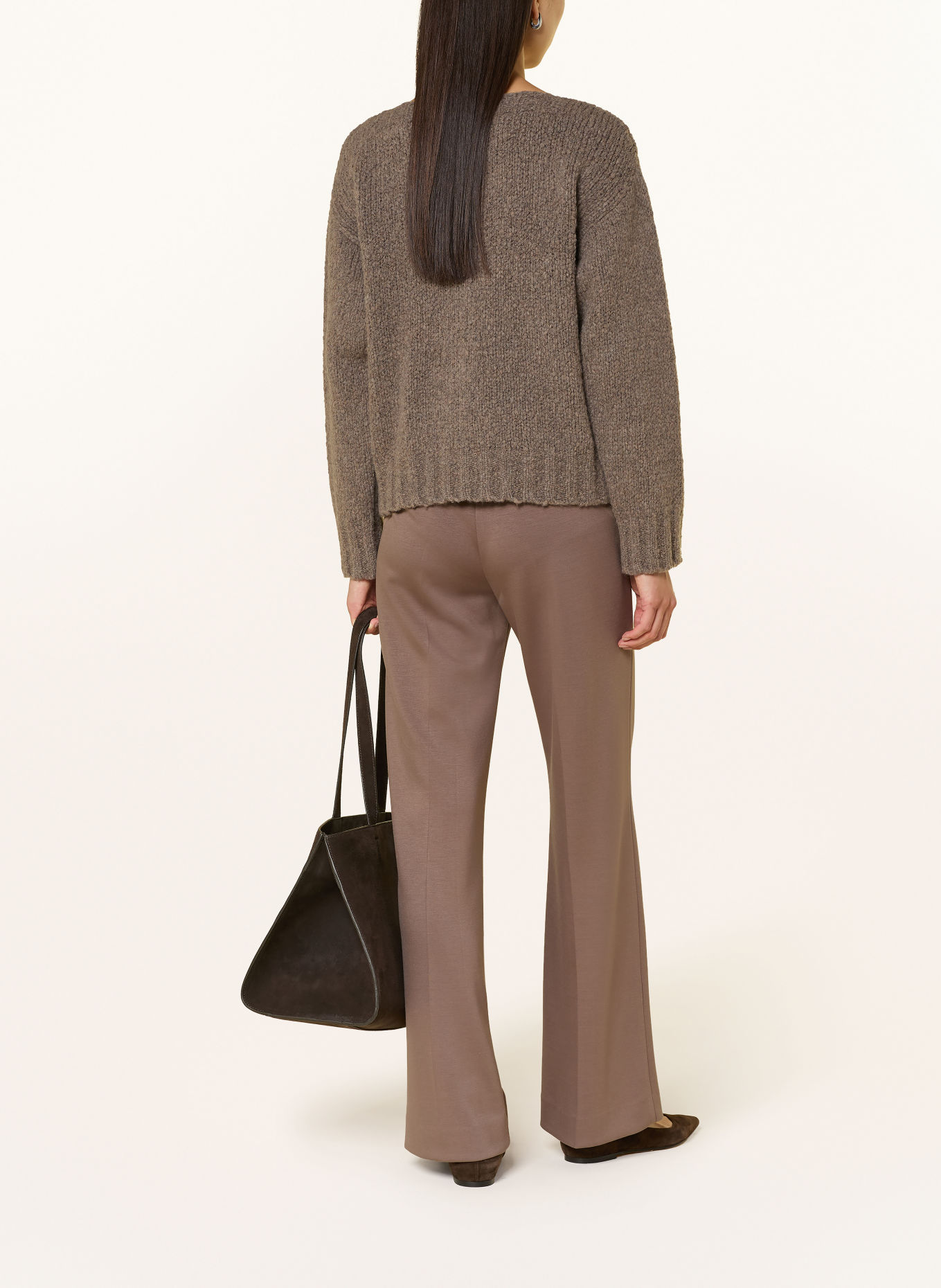 CINQUE Marlene-broek CISILASSO van jersey: TAUPE