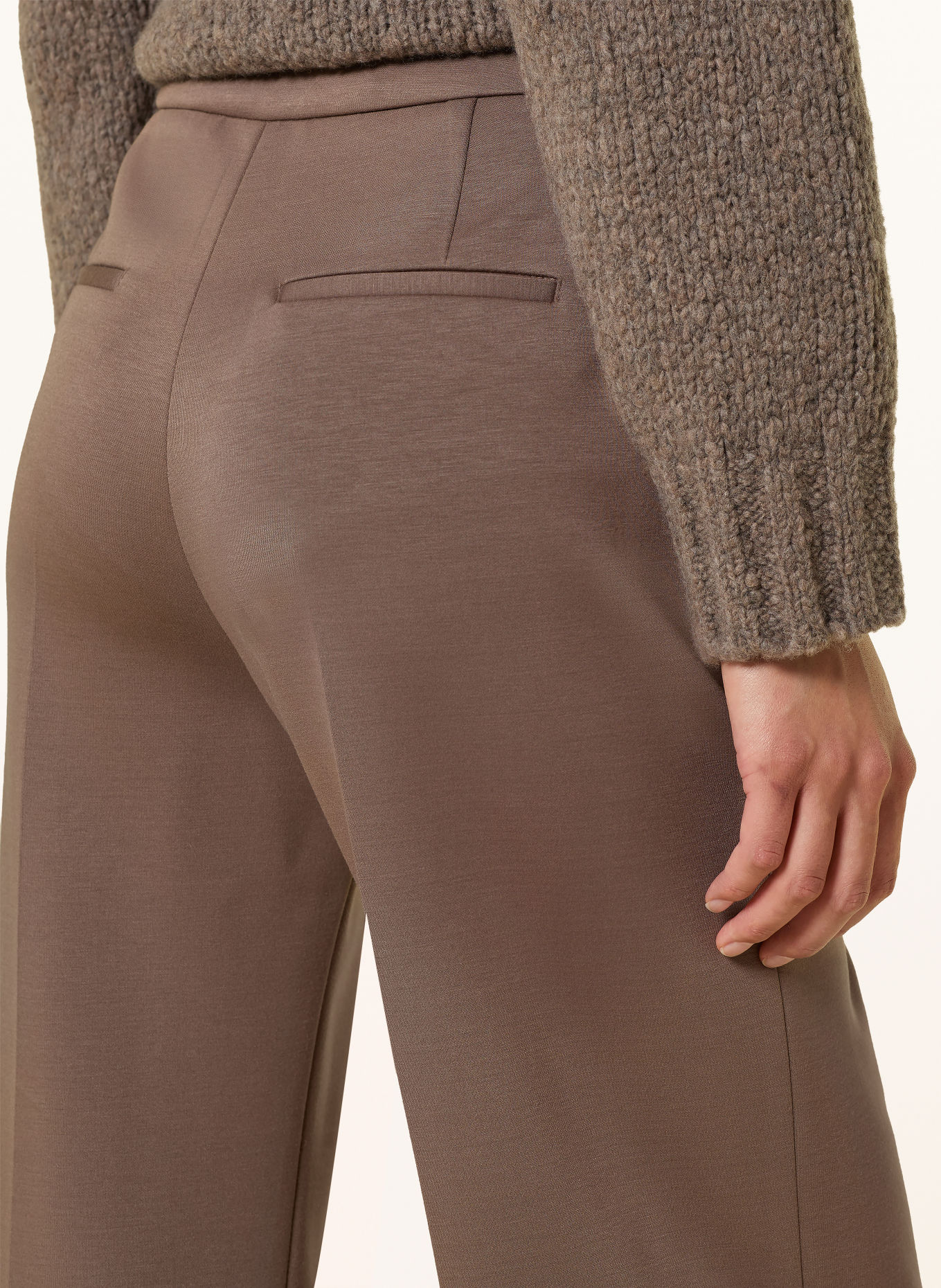 CINQUE Marlene-broek CISILASSO van jersey: TAUPE