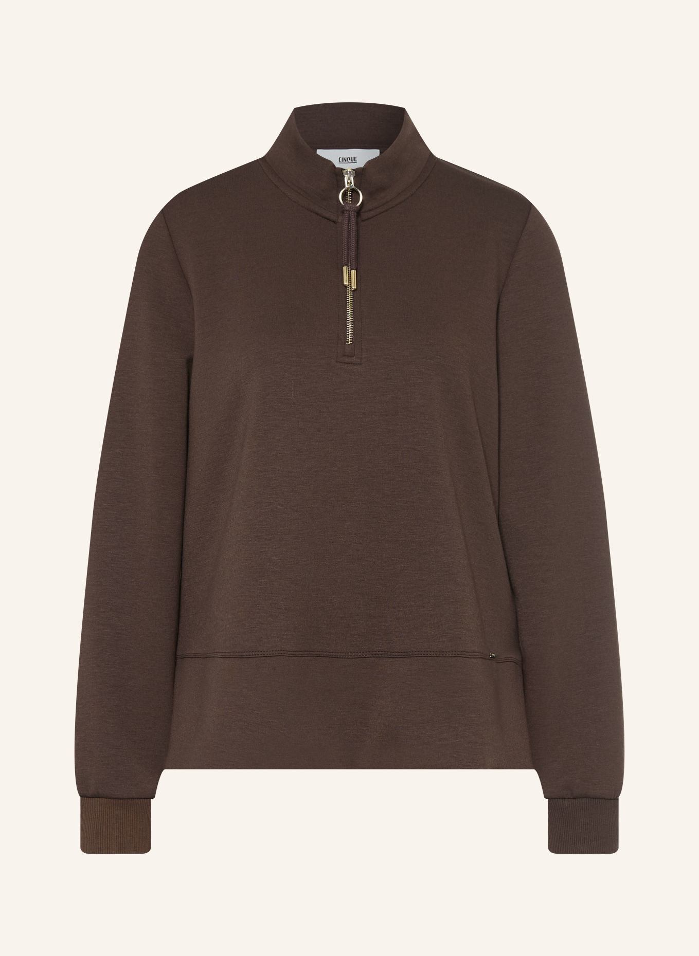 CINQUE Sweat à capuche CIINERA: MARRON FONCÉ