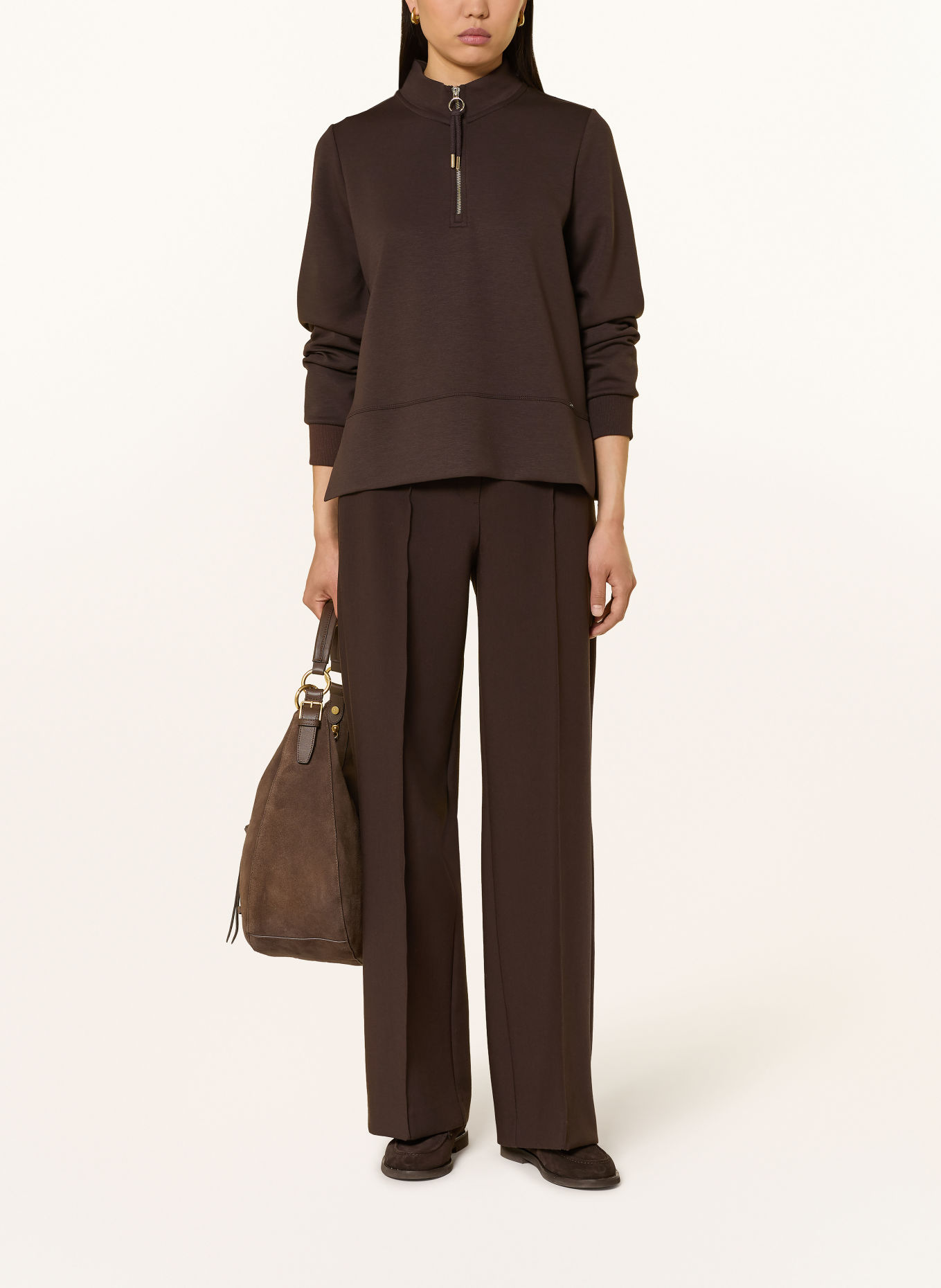 CINQUE Sweat à capuche CIINERA: MARRON FONCÉ