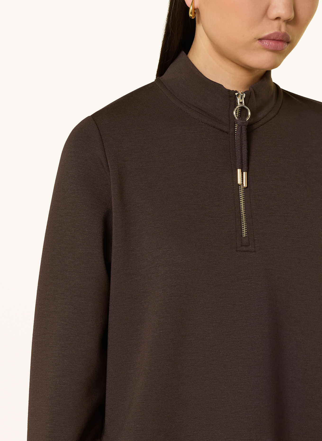 CINQUE Sweat à capuche CIINERA: MARRON FONCÉ