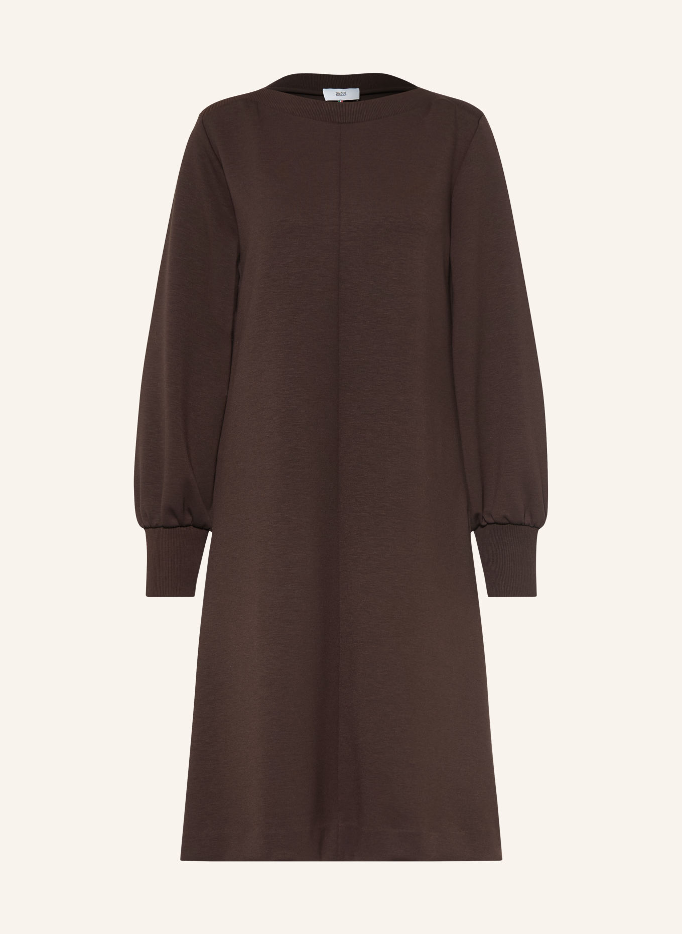 CINQUE CIINORA Jersey Dress: DARK BROWN