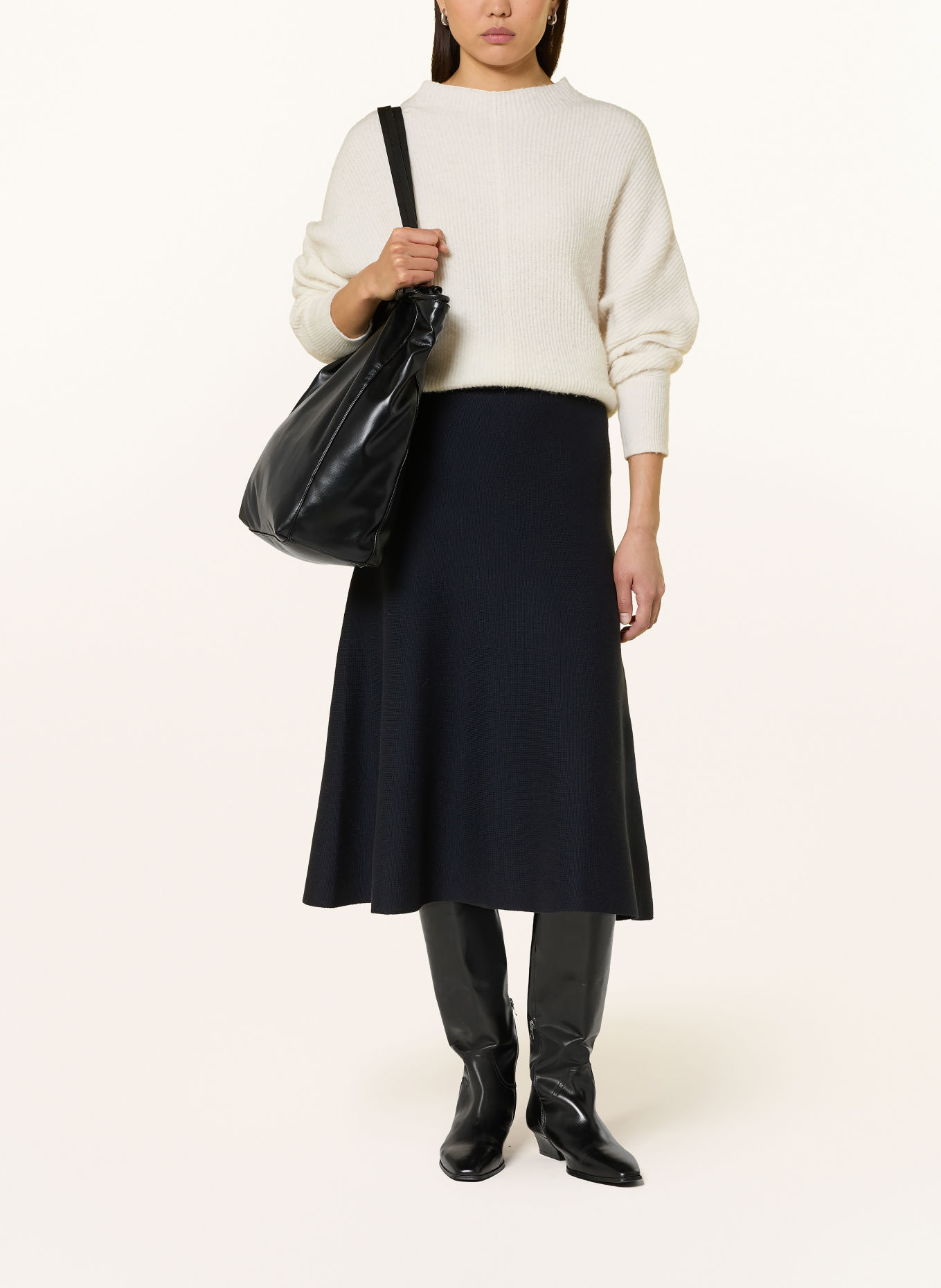 CINQUE CIBLOSSO Knit Skirt: DARK BLUE