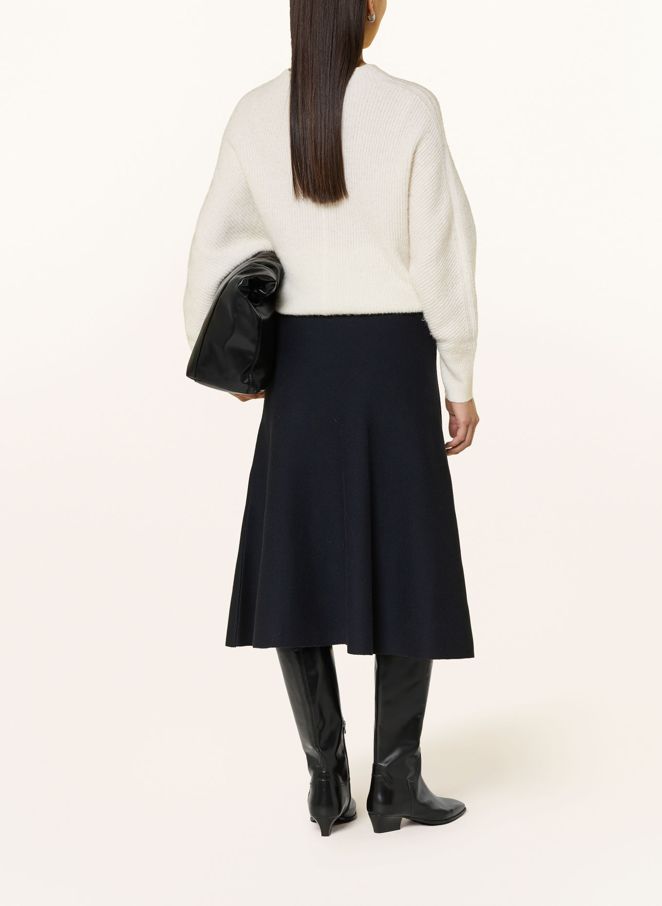 CINQUE CIBLOSSO Knit Skirt: DARK BLUE