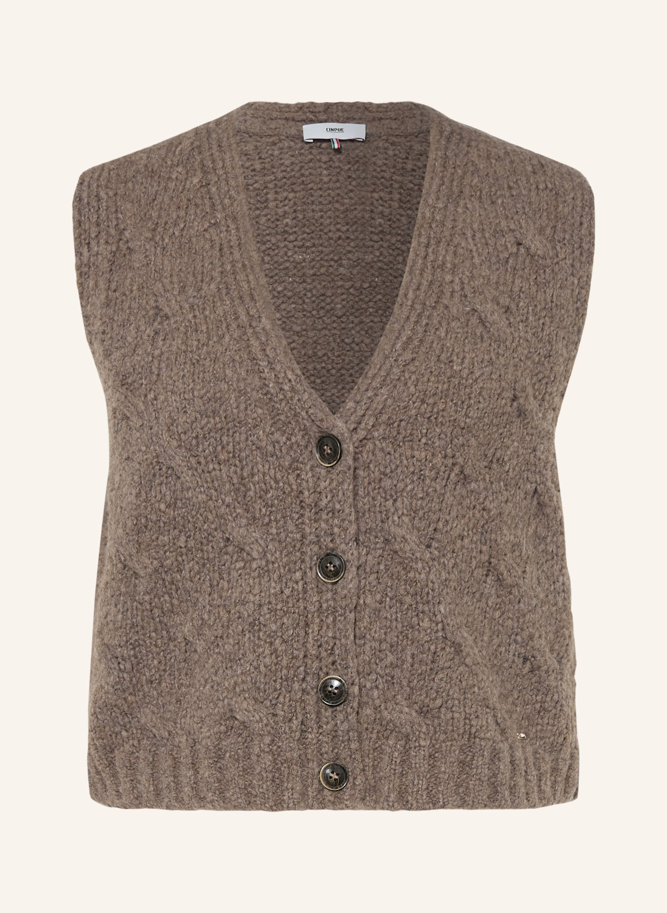 CINQUE Strickweste CISARANA: TAUPE