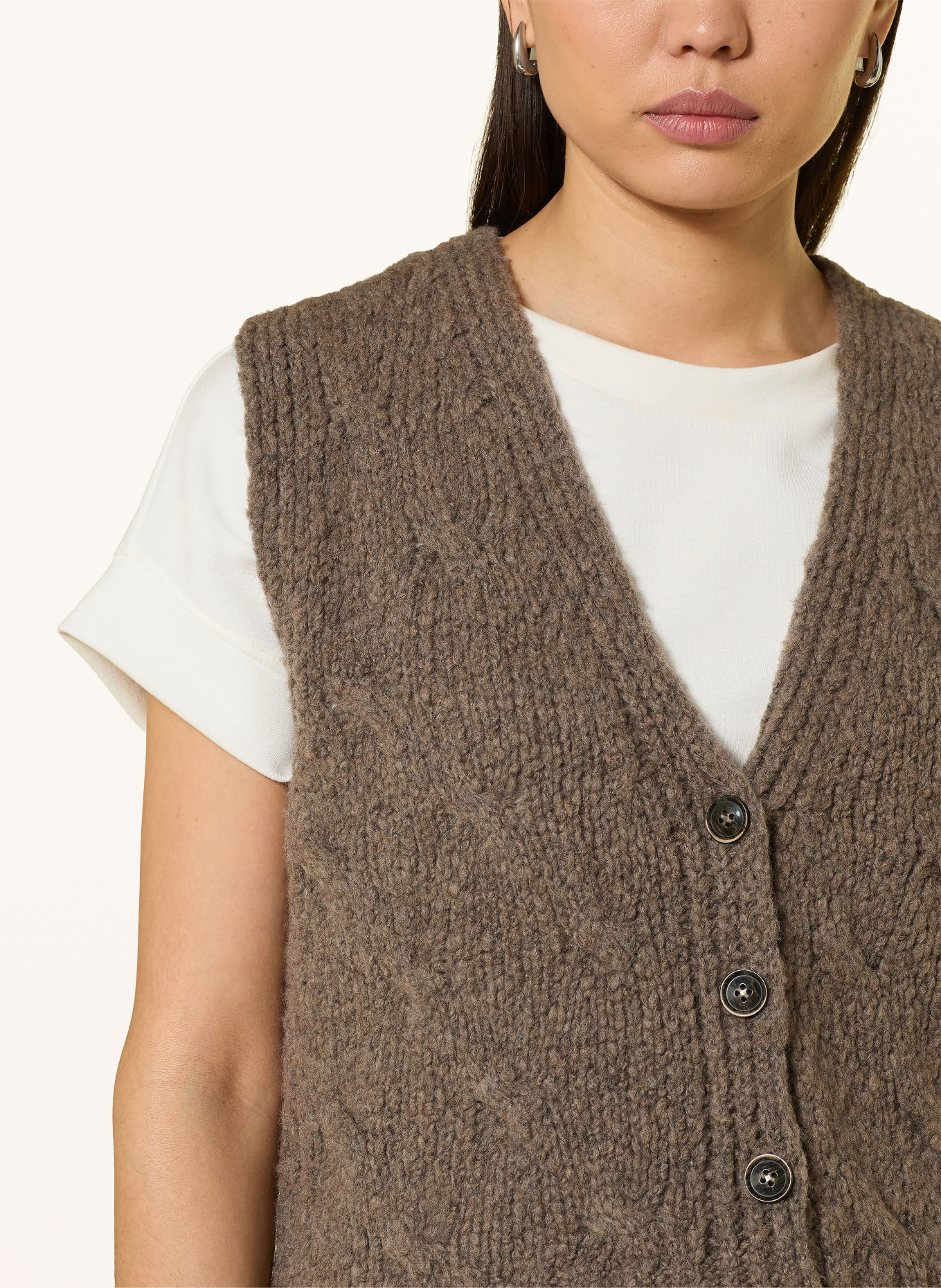 CINQUE Strickweste CISARANA: TAUPE