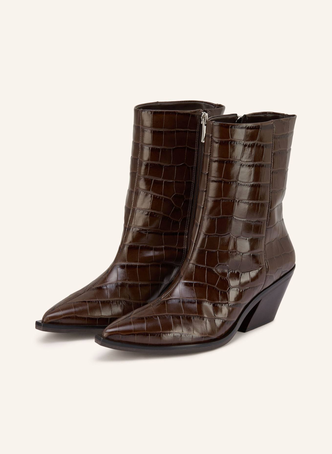 CARRANO Cowboylaarzen: MARRON FONCÉ