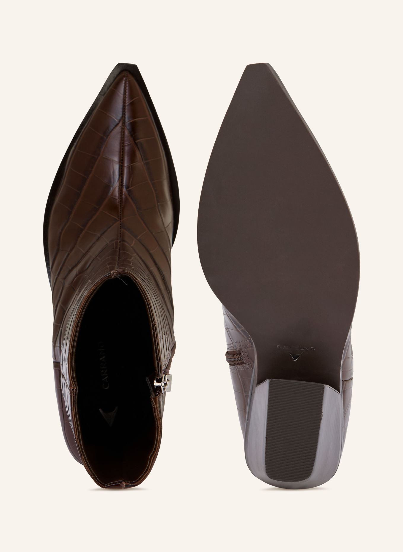 CARRANO Cowboylaarzen: MARRON FONCÉ
