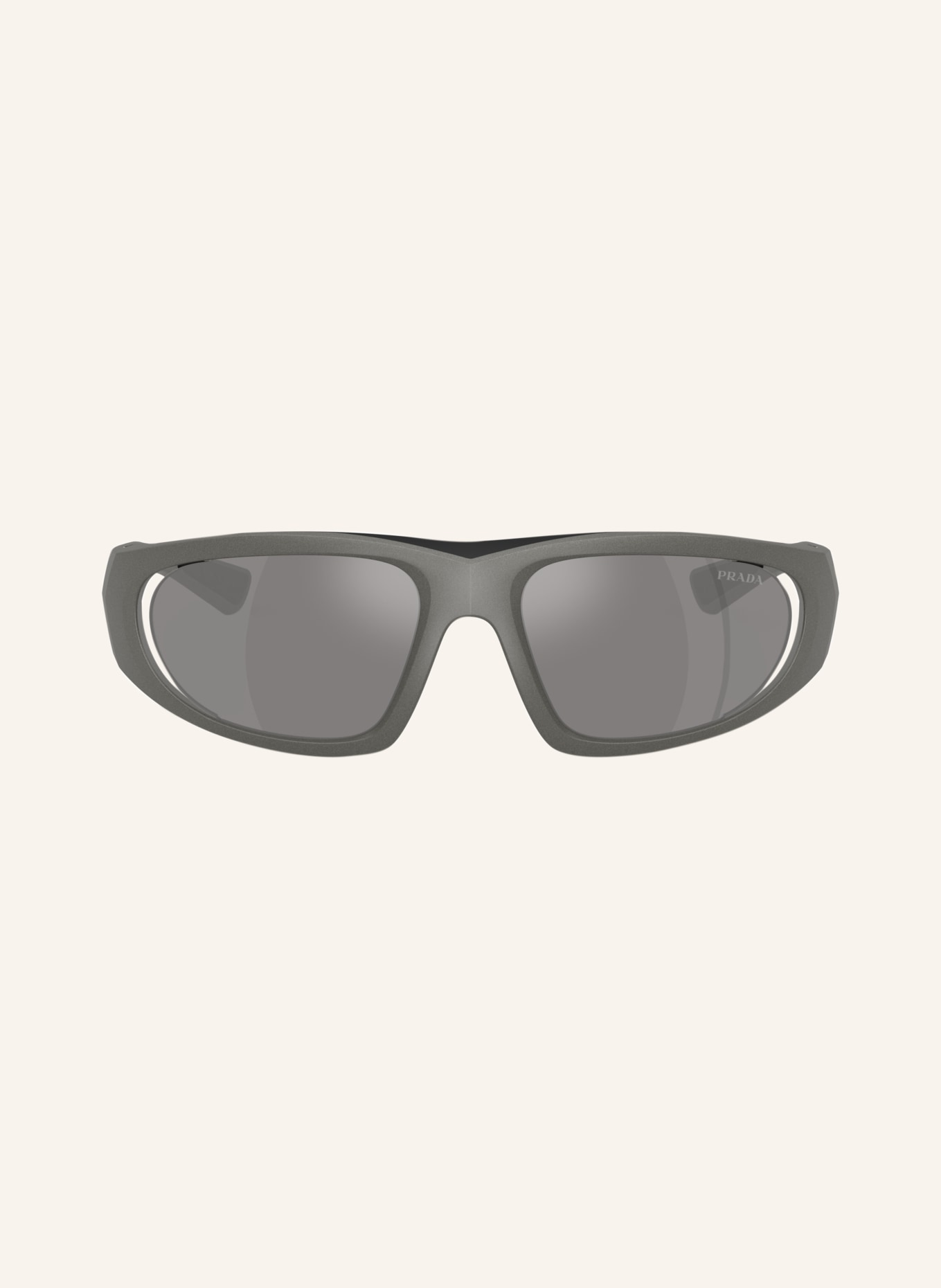 PRADA LINEA ROSSA Sonnenbrille PS B03S: GRAU/ GRAU VERSPIEGELT