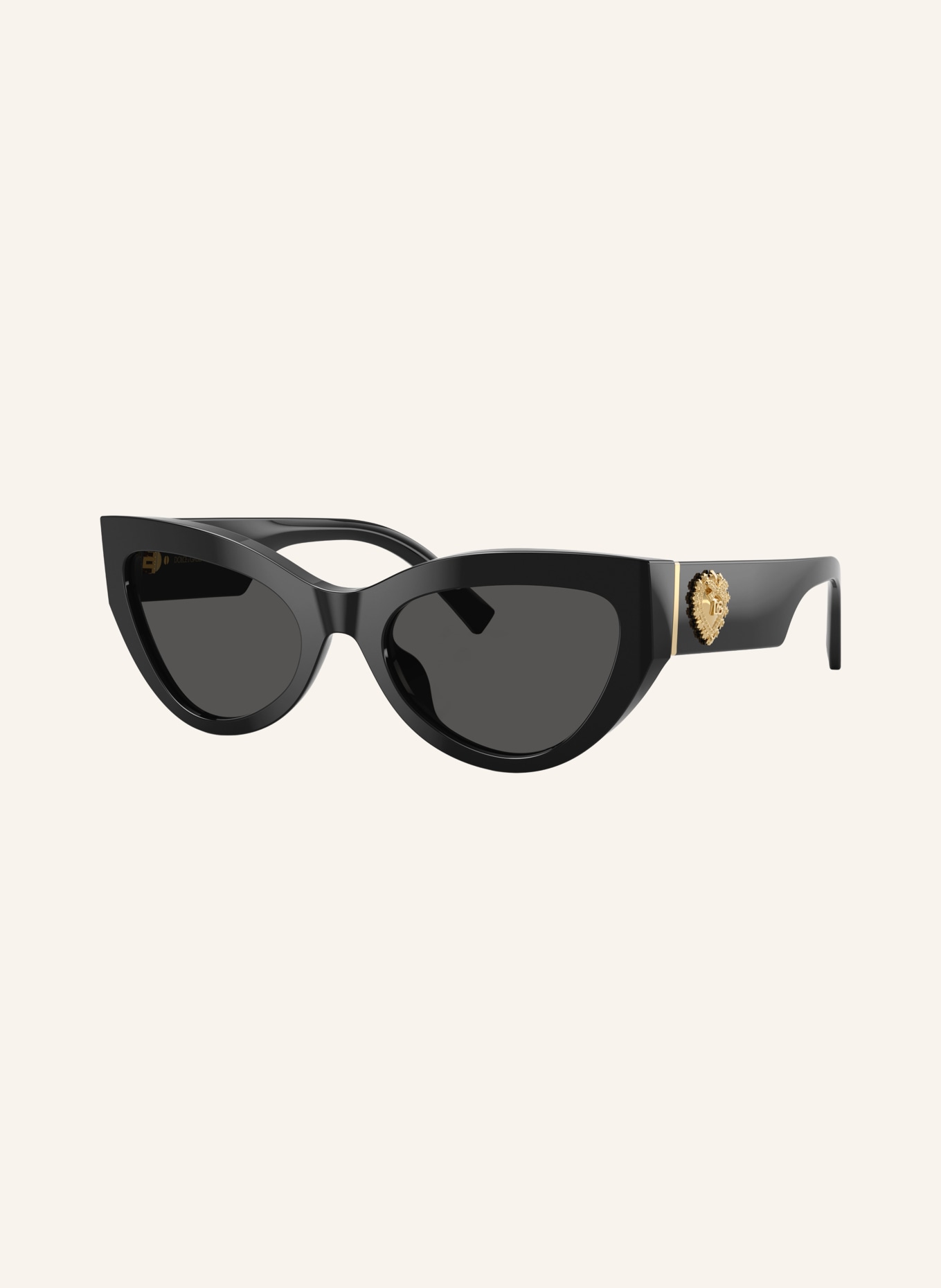 DOLCE & GABBANA Sunglasses DG4536: BLACK/DARK GRAY