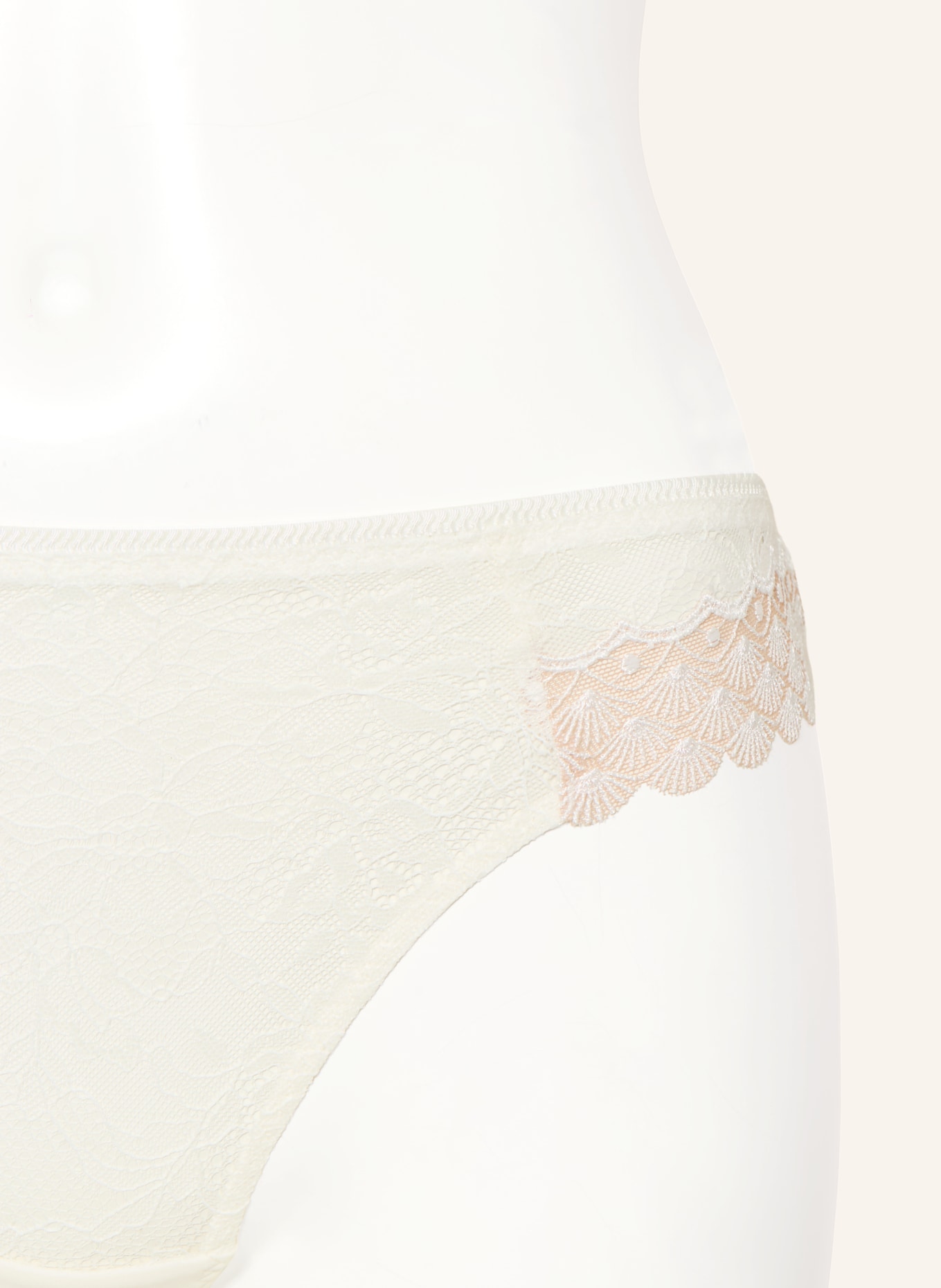 SIMONE PÉRÈLE Majtki RADIEUSE: ECRU / BEŻOWY