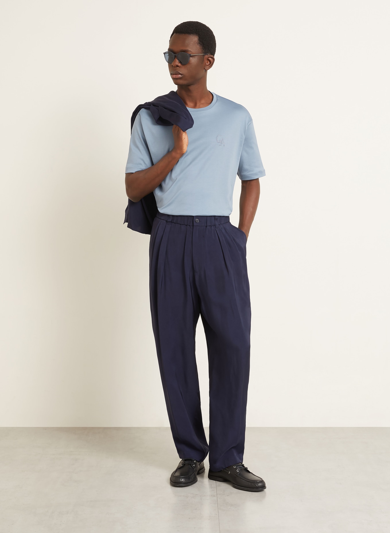 GIORGIO ARMANI T-shirt: BLEU CLAIR