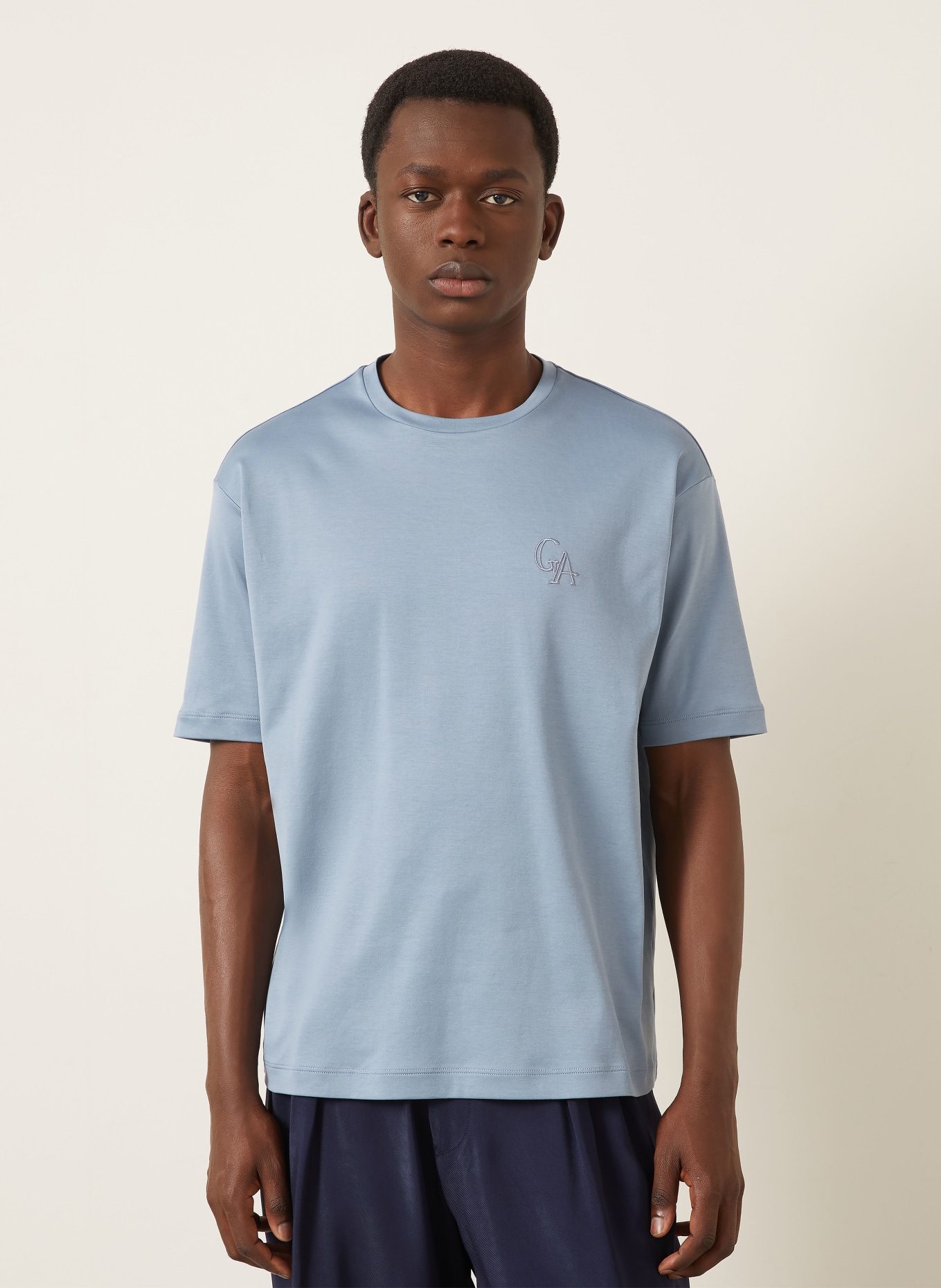 GIORGIO ARMANI T-shirt: BLEU CLAIR