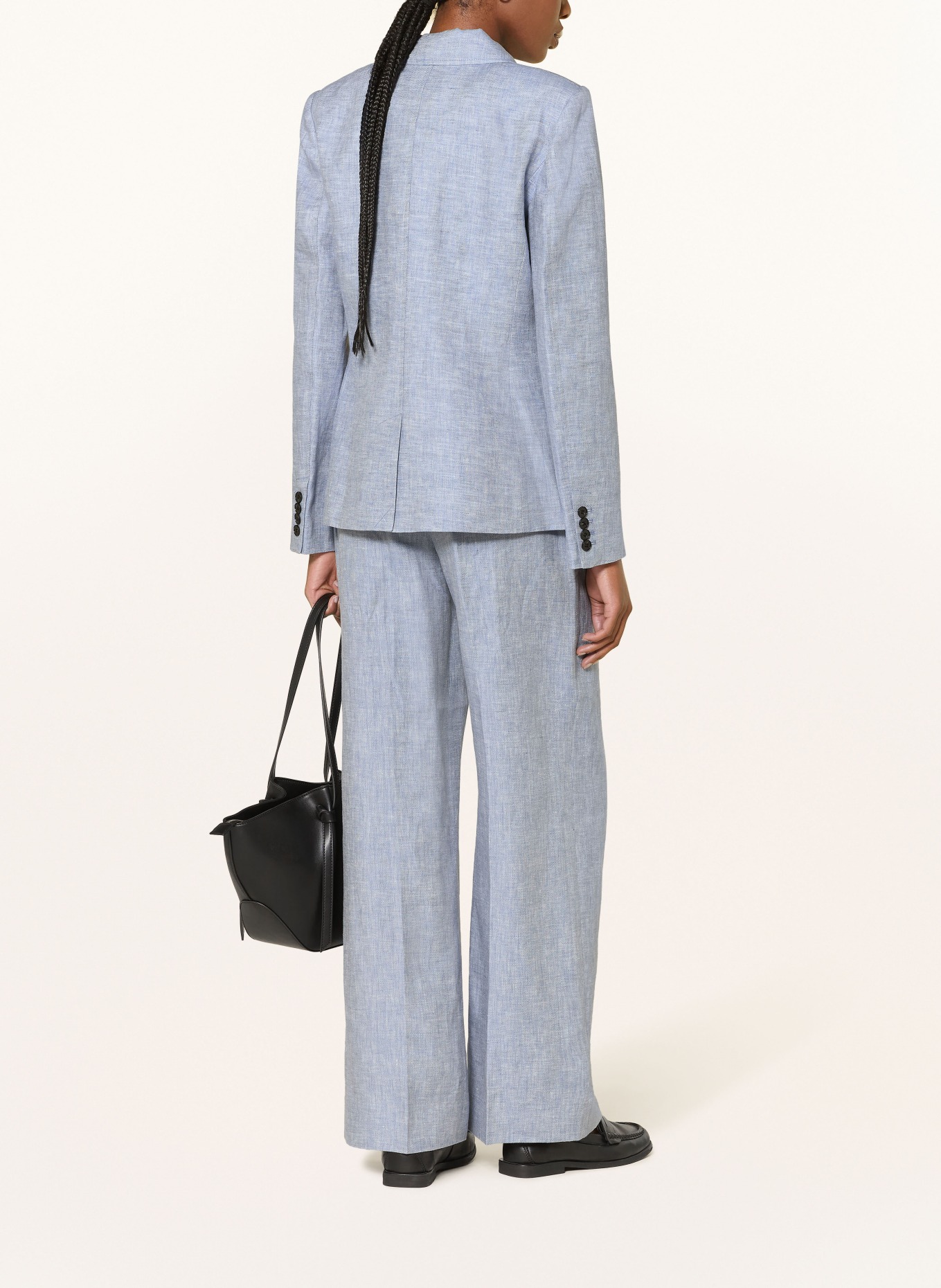 HOBBS Pantalon Marlene ESTELLA en lin: BLEU CLAIR