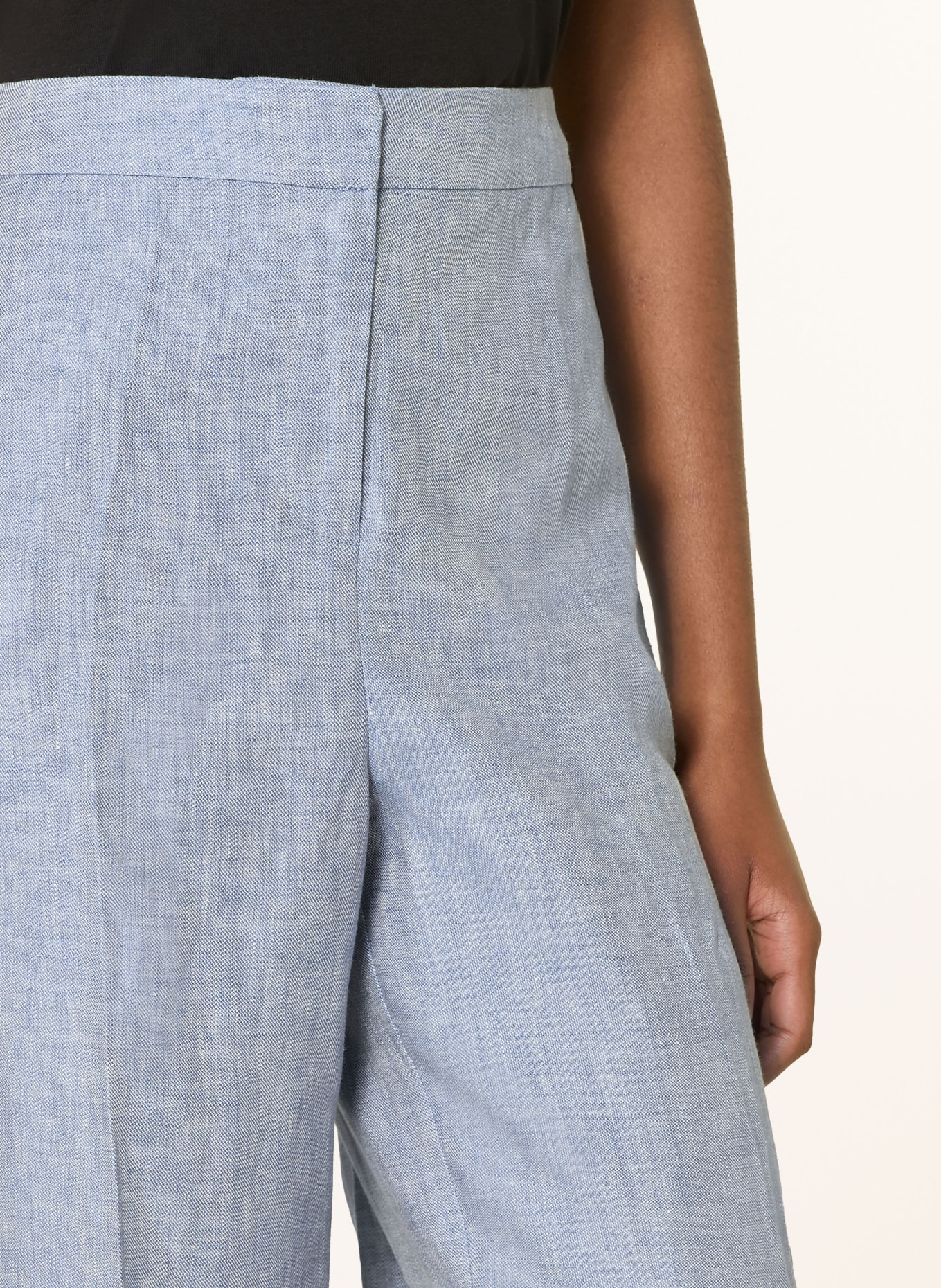 HOBBS Pantalon Marlene ESTELLA en lin: BLEU CLAIR