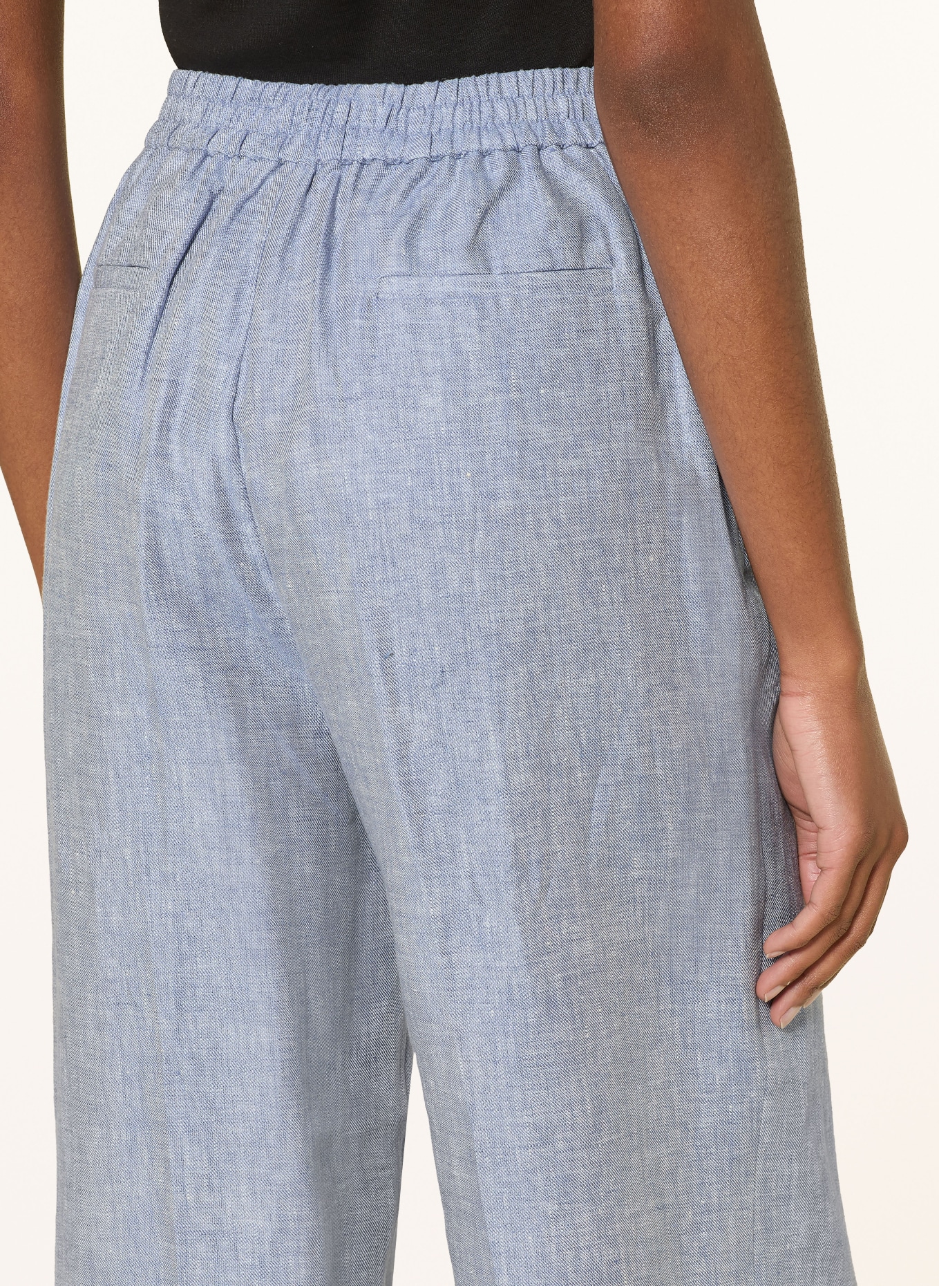 HOBBS Pantalon Marlene ESTELLA en lin: BLEU CLAIR