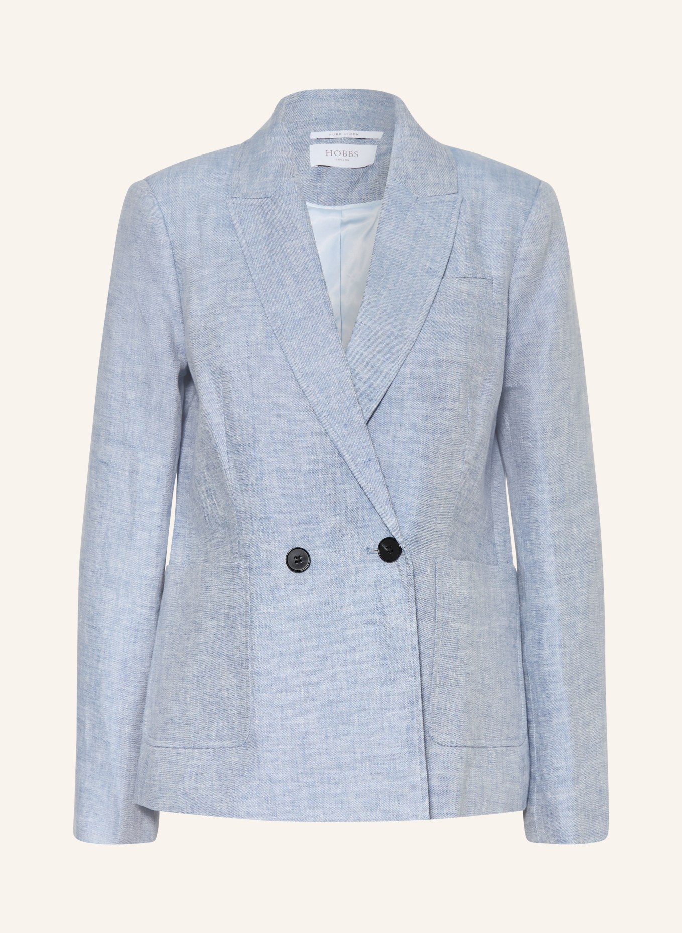 HOBBS Leinenblazer ESTELLA: HELLBLAU