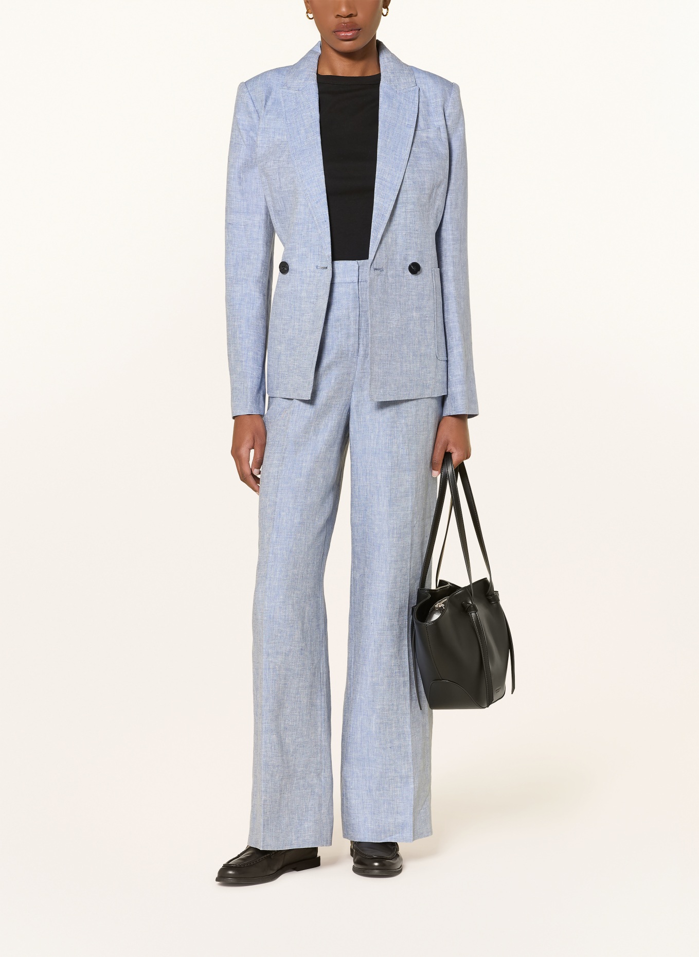 HOBBS Leinenblazer ESTELLA: HELLBLAU