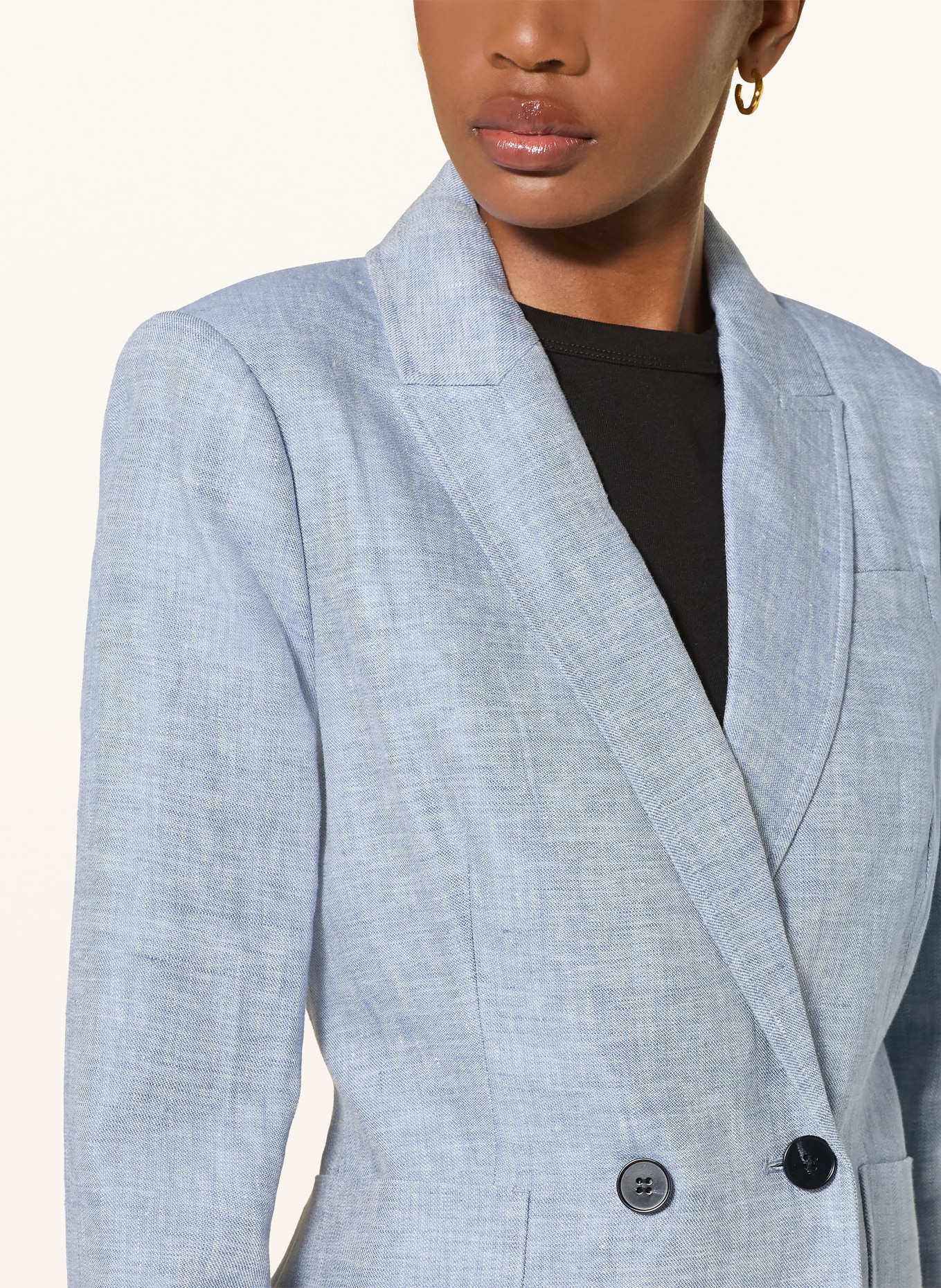HOBBS Leinenblazer ESTELLA: HELLBLAU