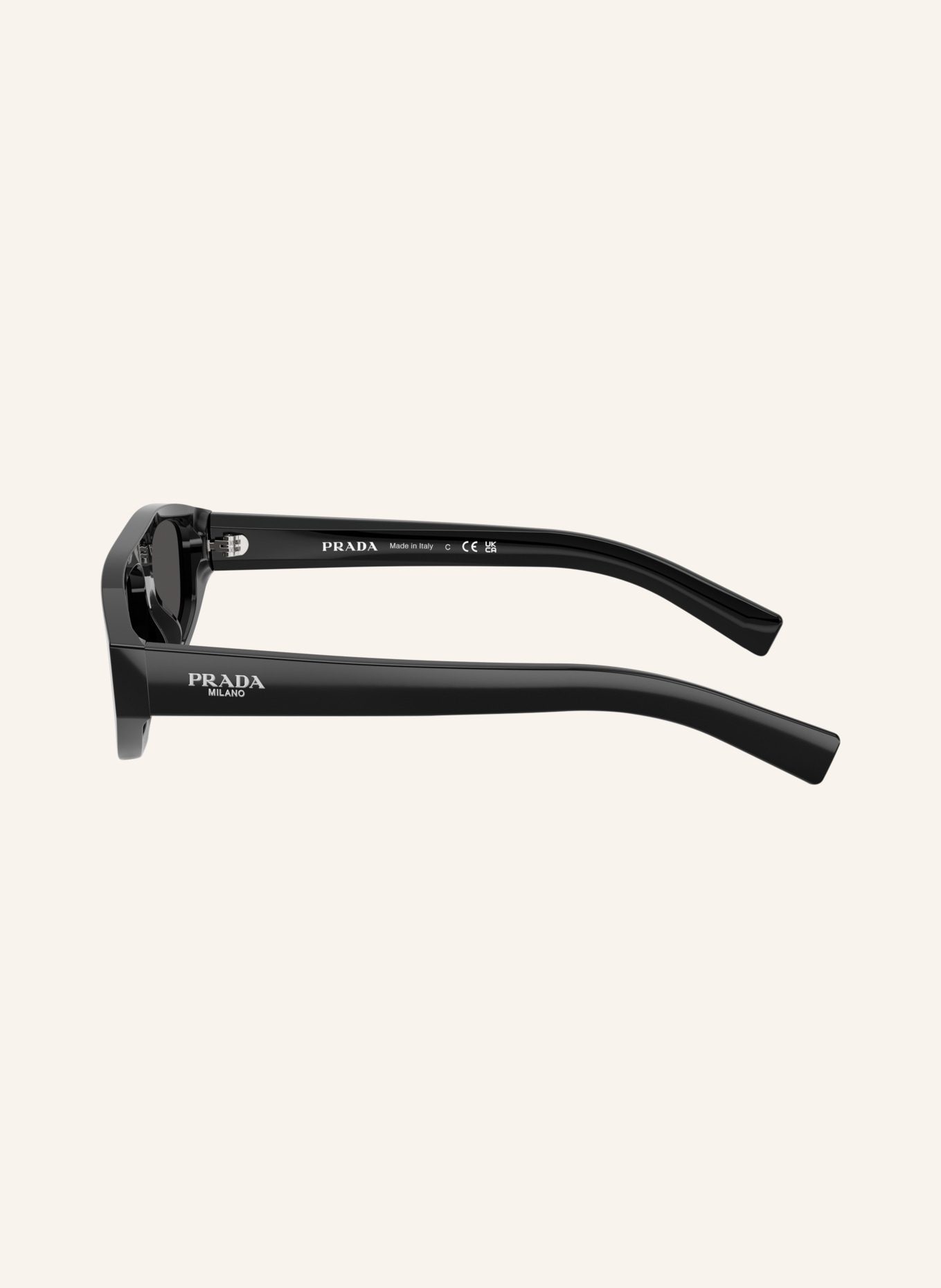 PRADA Sonnenbrille PR C02S: SCHWARZ/ DUNKELGRAU