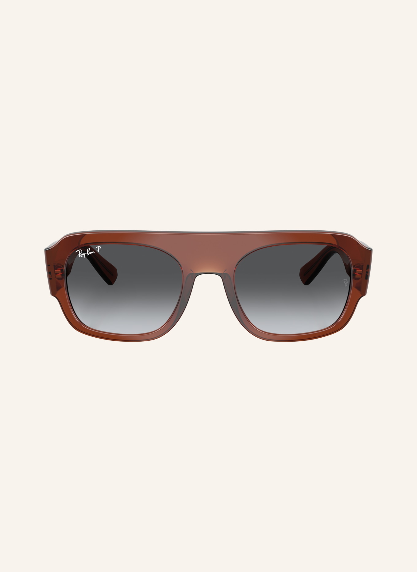 Ray-Ban Sonnenbrille RB2218: DUNKELBRAUN/ GRAU POLARISIERT