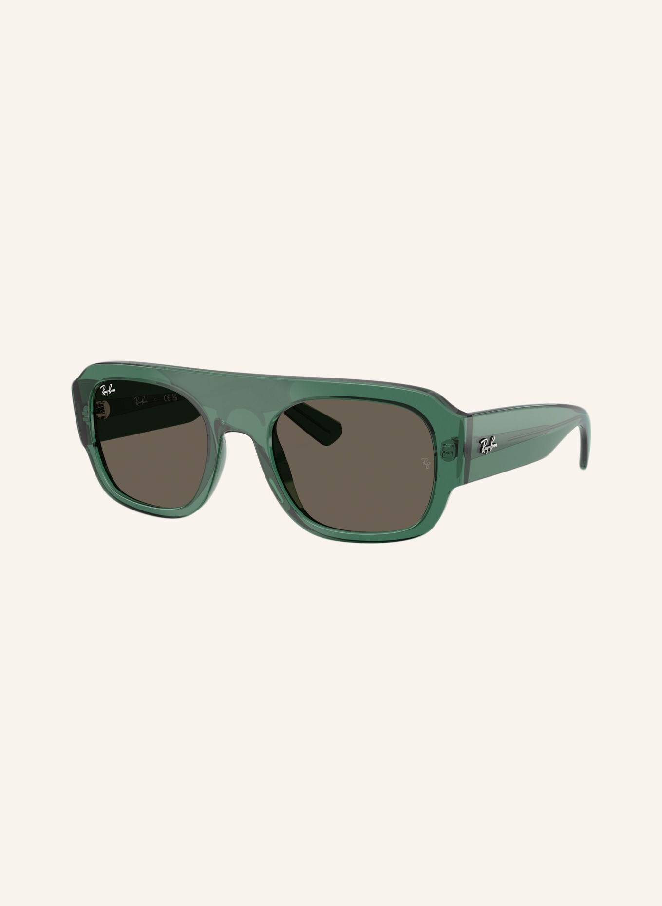Ray-Ban Sonnenbrille RB2218: GRÜN/ BRAUN