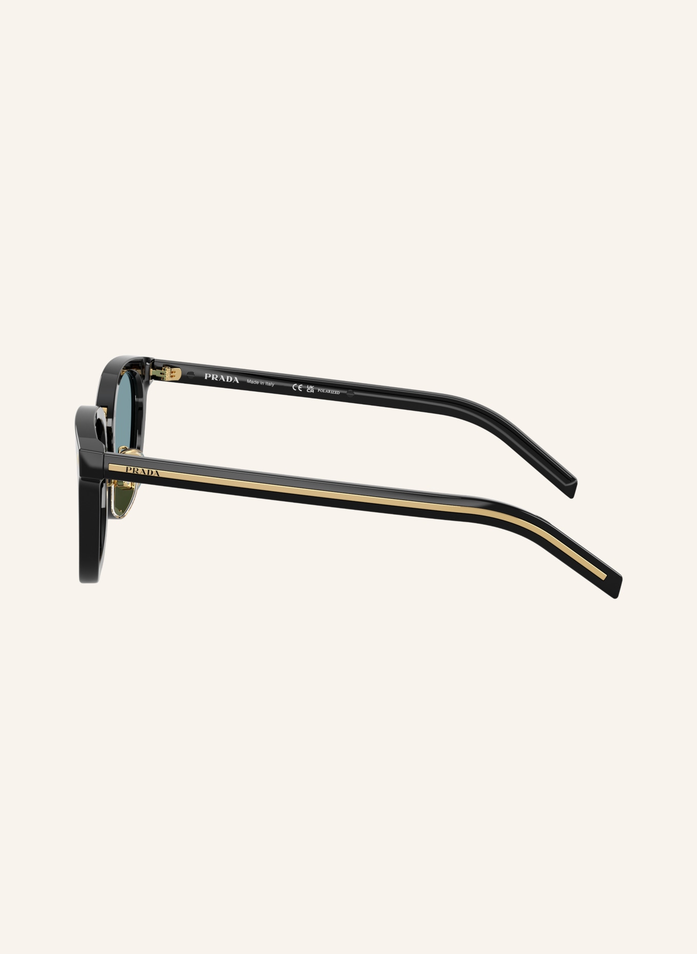 PRADA Lunettes de soleil PR C01SD: NOIR/VERT POLARISÉ