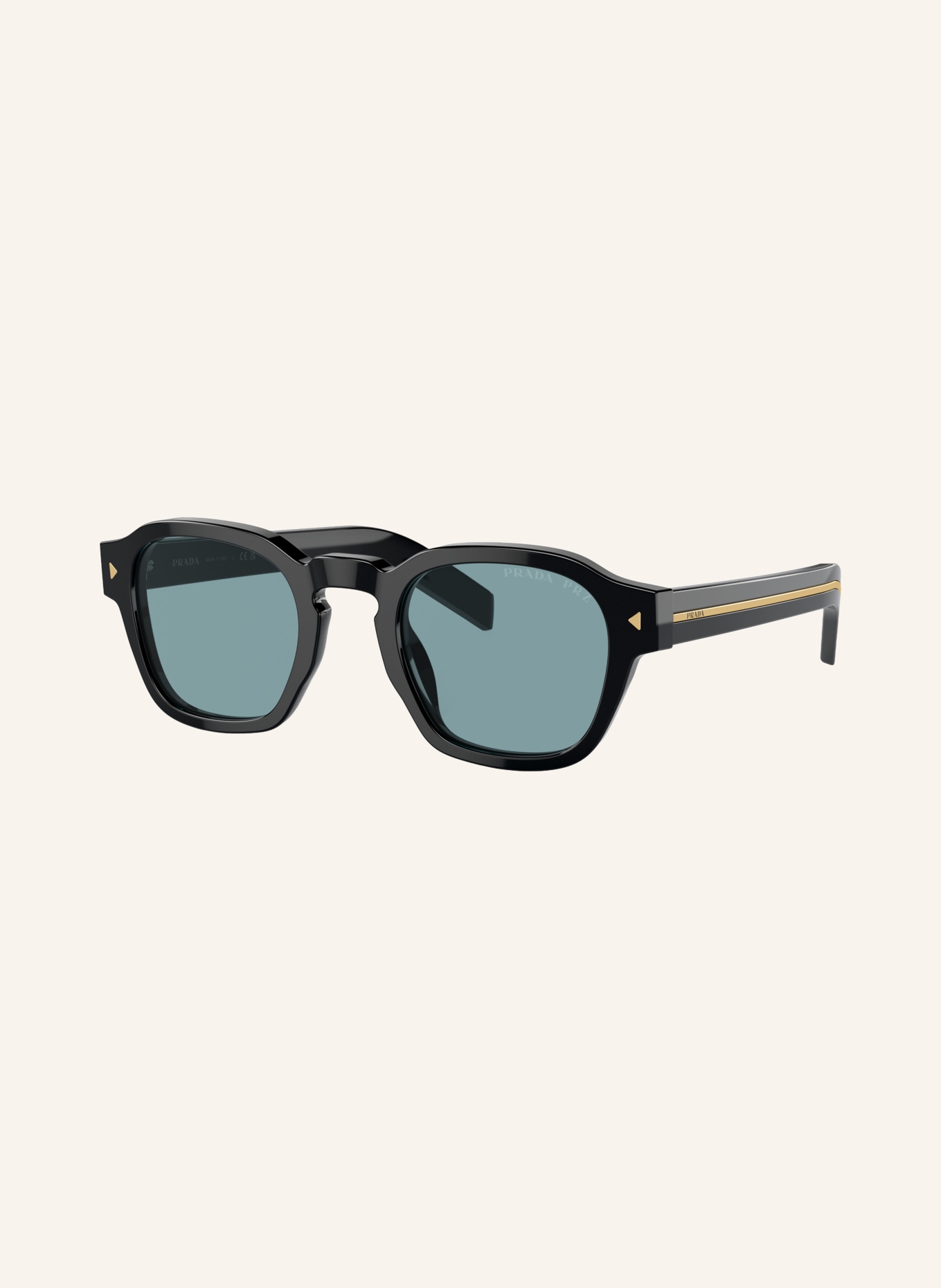 PRADA Sonnenbrille PR A16SF: SCHWARZ/ BLAU POLARISIERT
