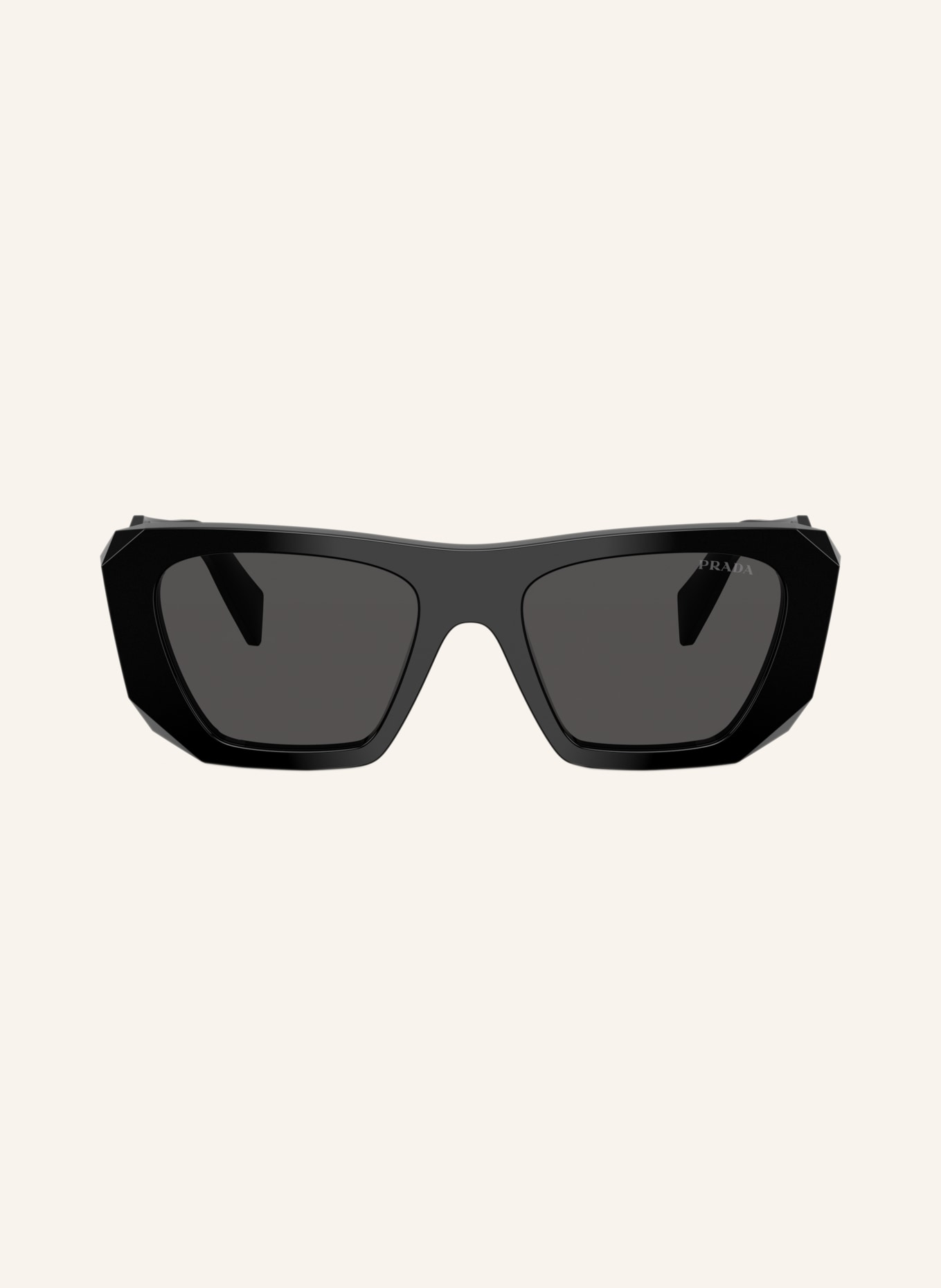 PRADA Lunettes de soleil PR B18SF: NOIR/ GRIS FONCÉ