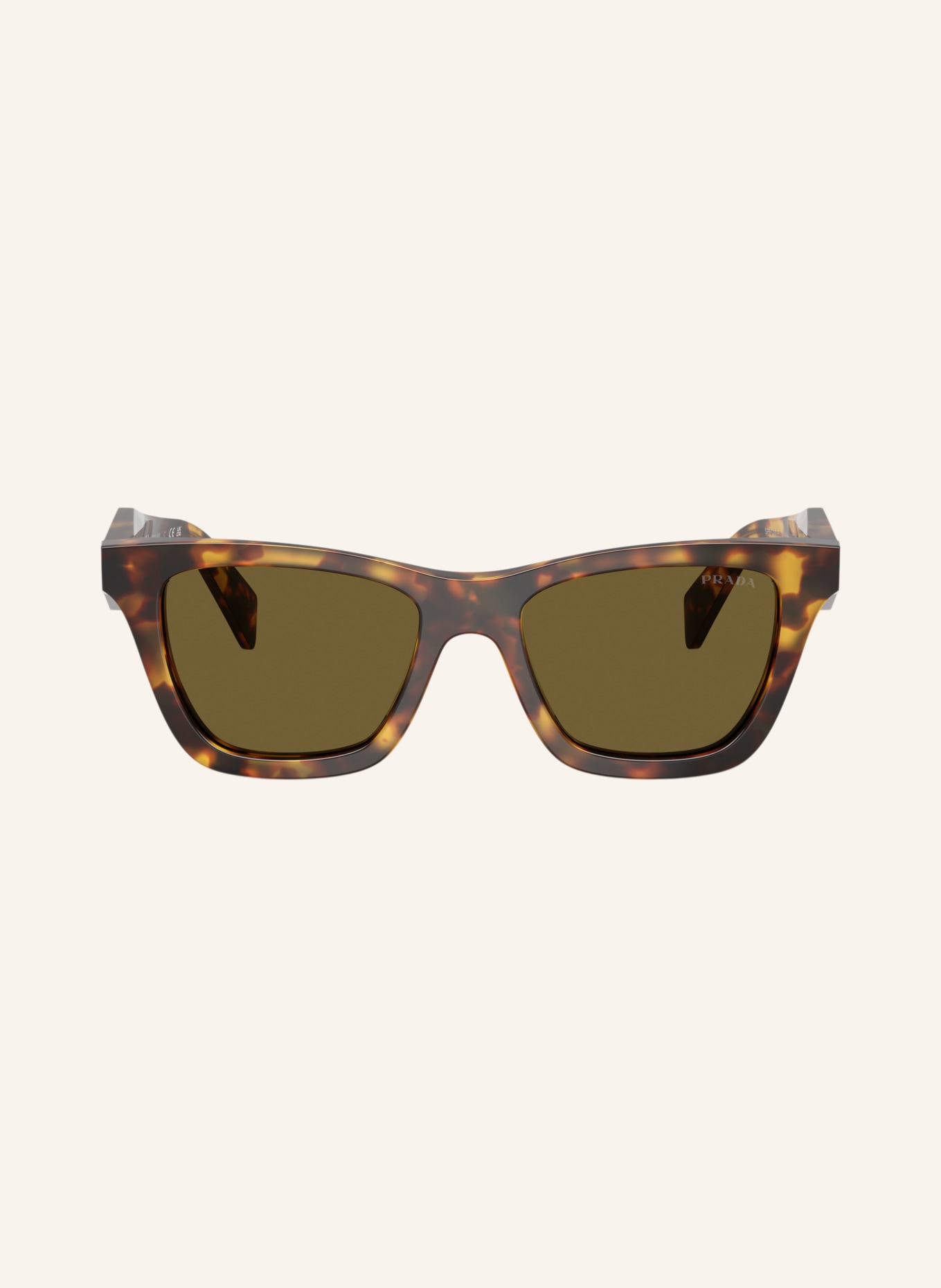 PRADA Okulary przeciwsłoneczne PR C07SF: HAVANA/ CIEMNOBRĄZOWY