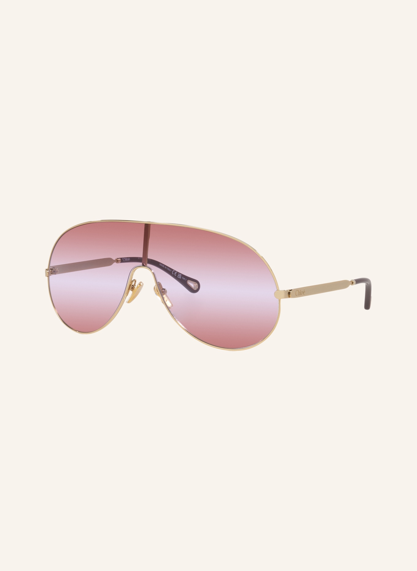 Chloé Sonnenbrille 6N000557: GOLD/ ROT VERLAUF