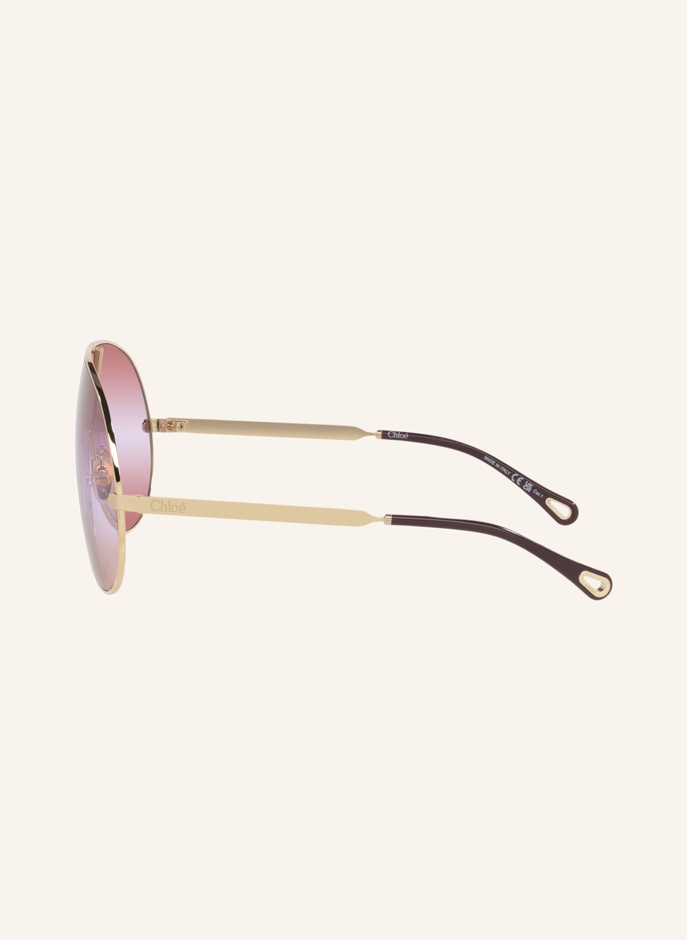 Chloé Sonnenbrille 6N000557: GOLD/ ROT VERLAUF