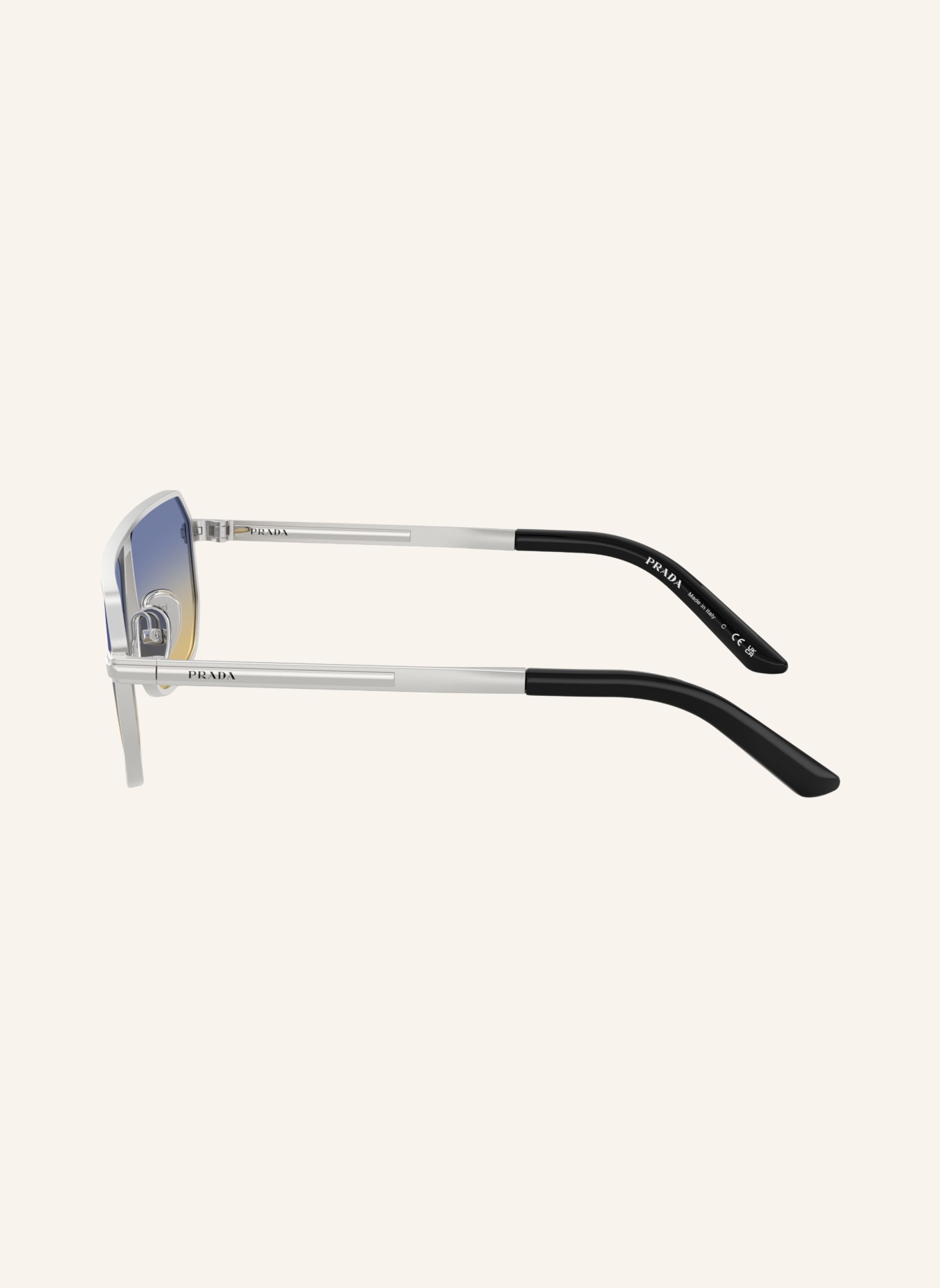 PRADA Sunglasses PR A53S: SILVER/BLUE GRADIENT