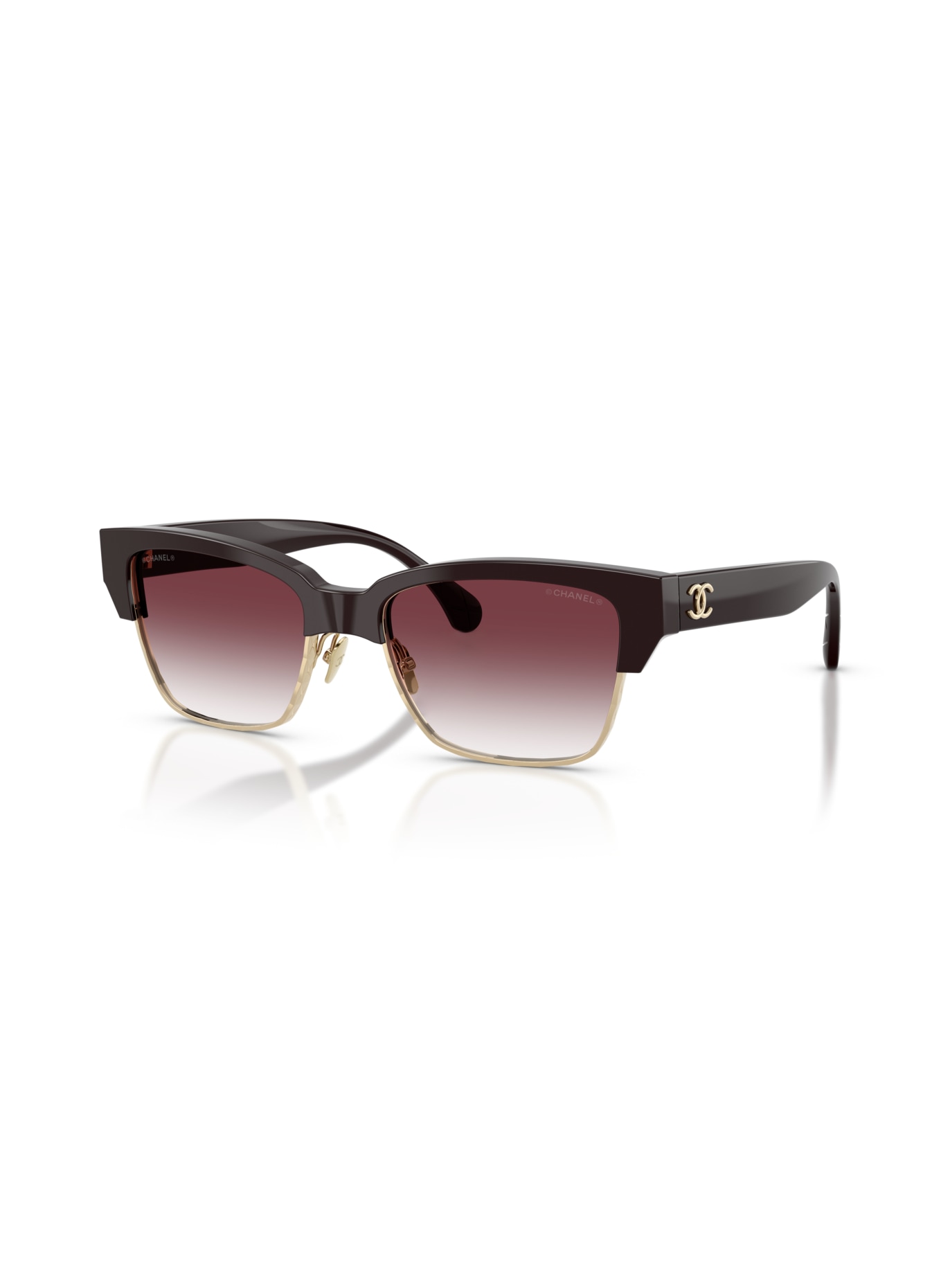CHANEL Lunettes de soleil CH5558: VIOLET FONCÉ/VIOLET DÉGRADÉ