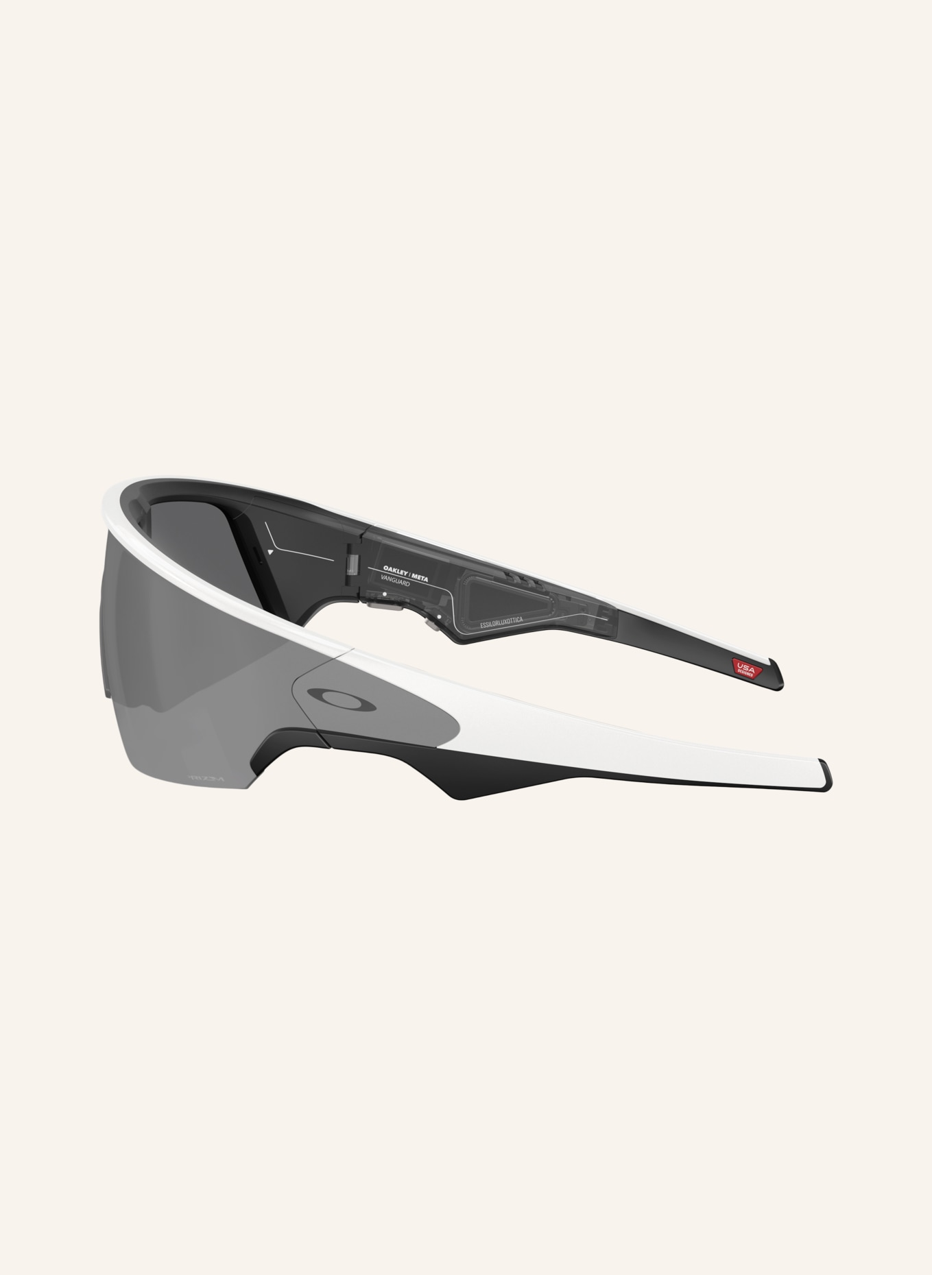 OAKLEY Smart Glasses VANGUARD: 800105 WHITE/ PRIZM BLACK VERSPIEGELT