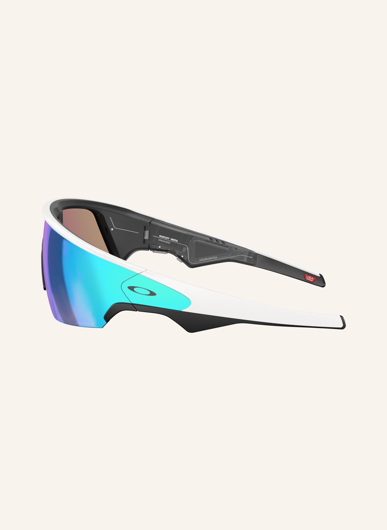 OAKLEY Smart Glasses VANGUARD: 800106 WHITE/ PRIZM BLACK