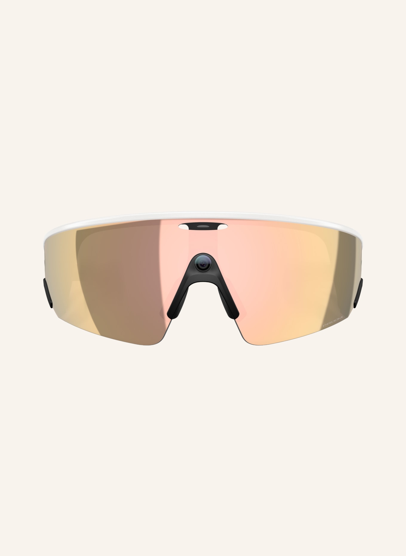 OAKLEY VANGUARD Smart Glasses: 800108 WHITE/ PRIZM ROSE GOLD MIRRORED