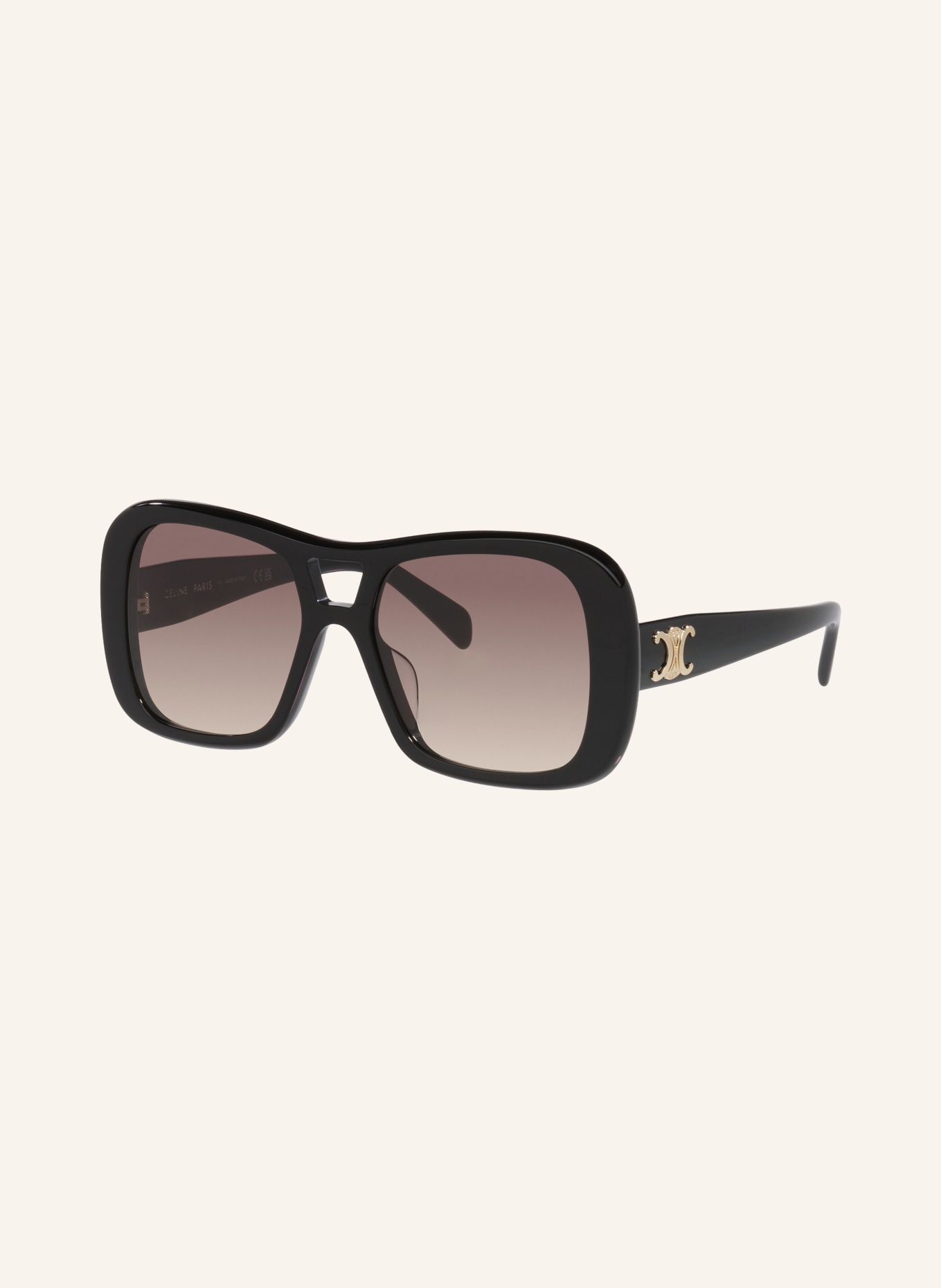 CELINE Sonnenbrille CL000620: SCHWARZ/ HELLBRAUN VERLAUF