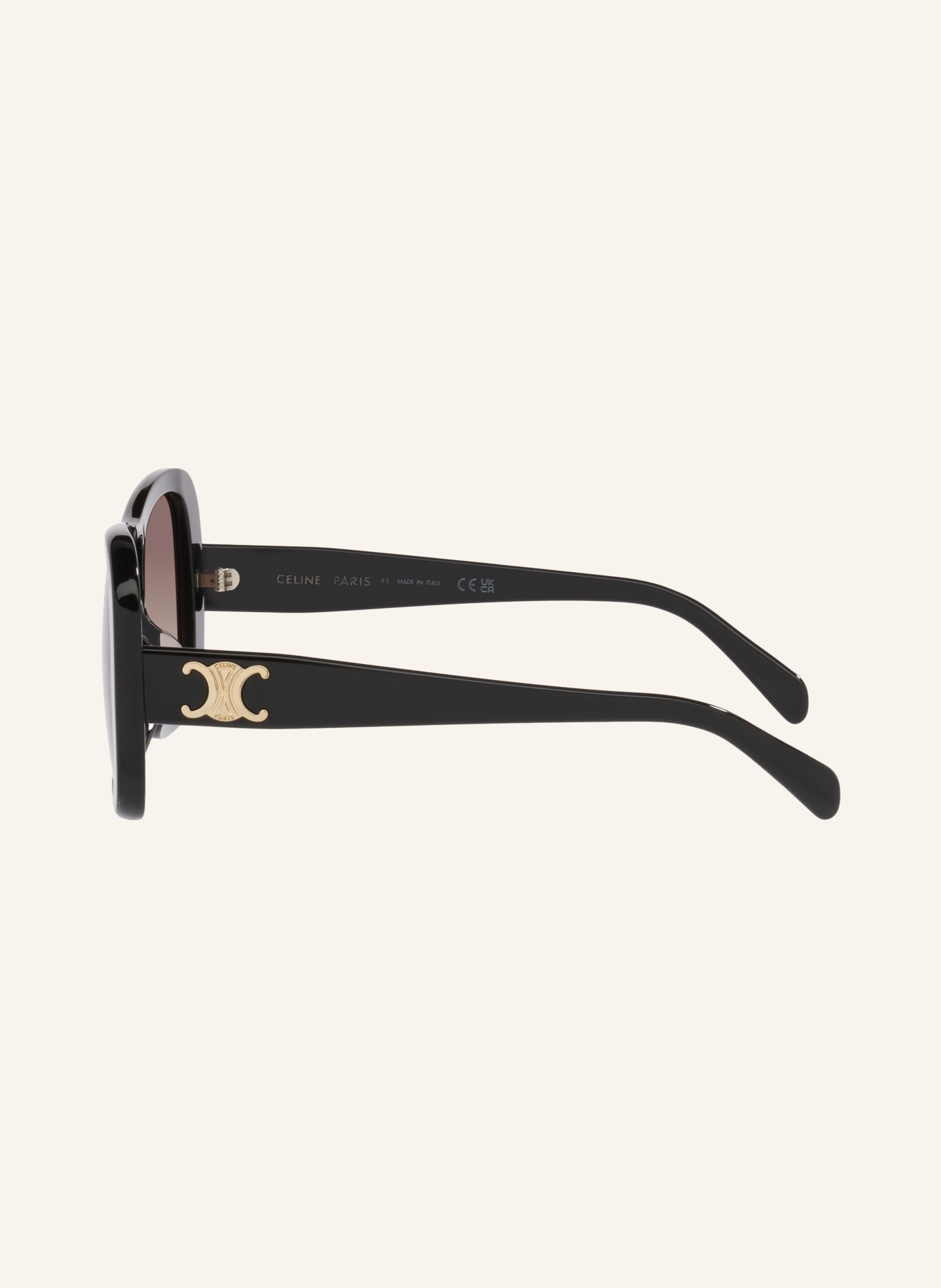 CELINE Sonnenbrille CL000620: SCHWARZ/ HELLBRAUN VERLAUF