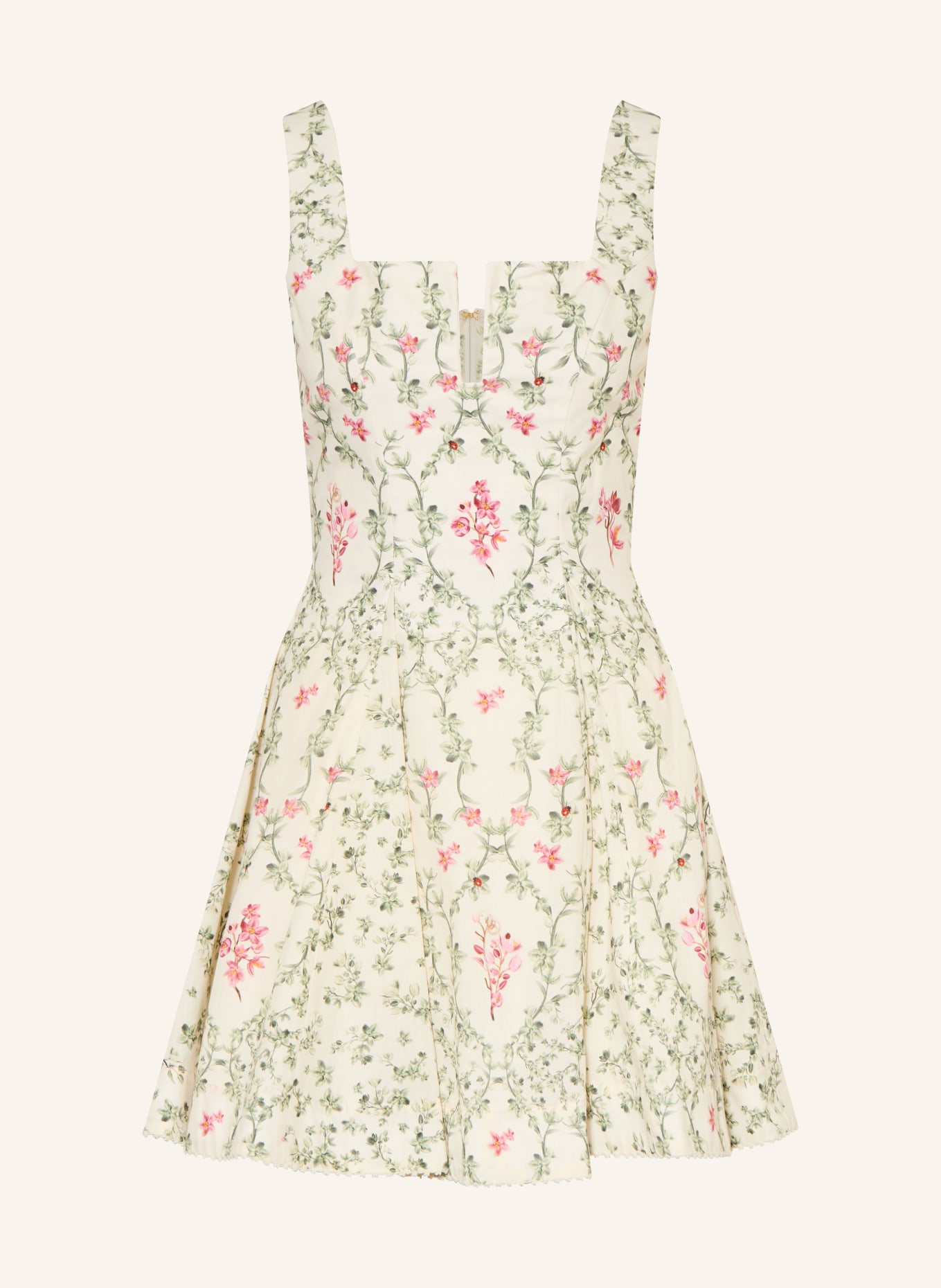 Agua by Agua Bendita Kleid AGUA CAUCA: WEISS / PINK / GRÜN