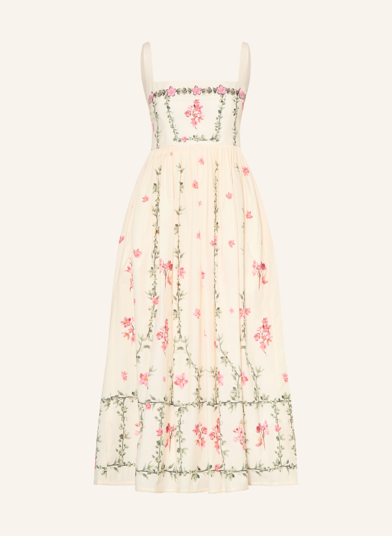 Agua by Agua Bendita Kleid BARBARA: CREME / PINK / GRÜN