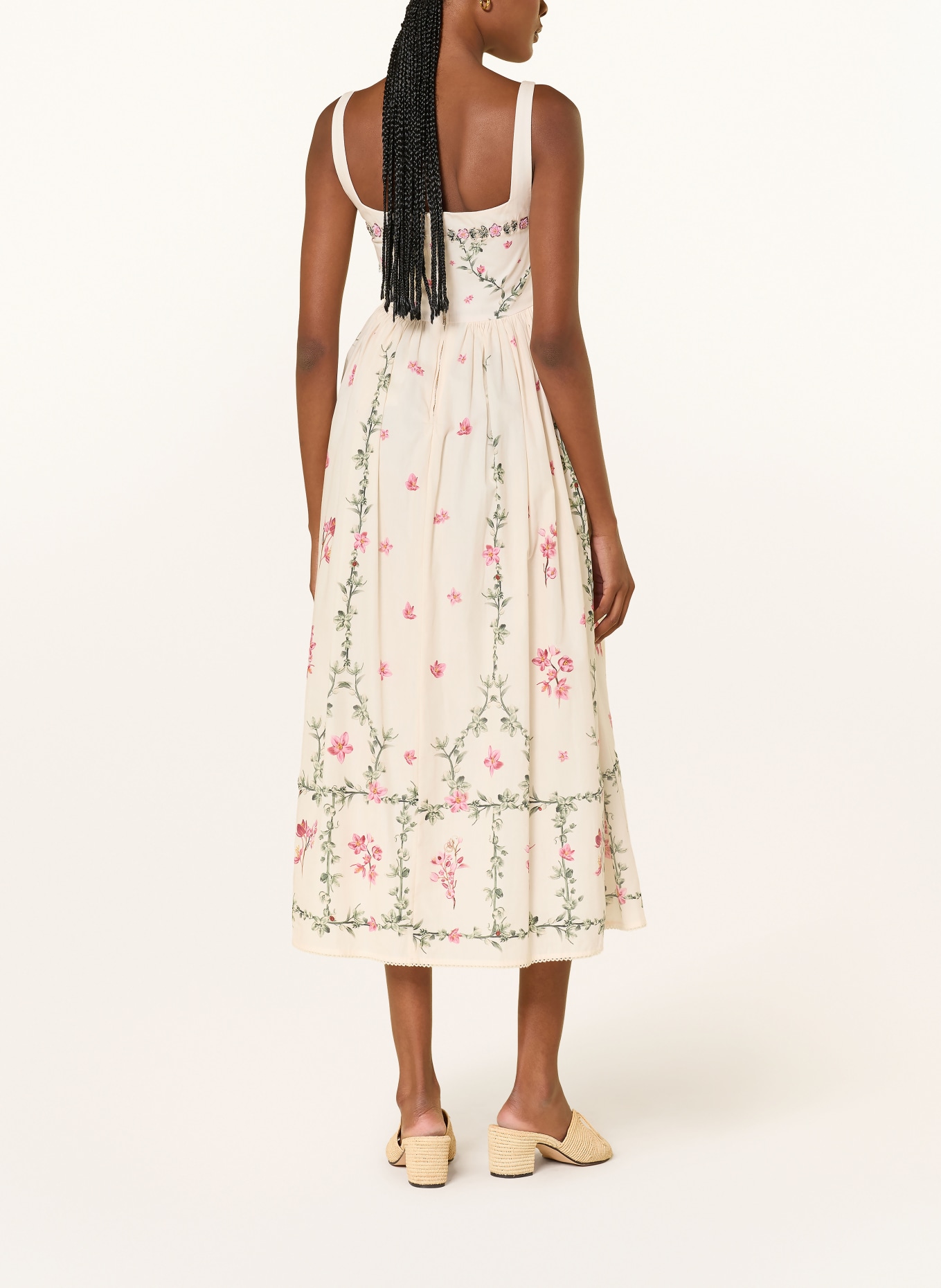 Agua by Agua Bendita Kleid BARBARA: CREME / PINK / GRÜN