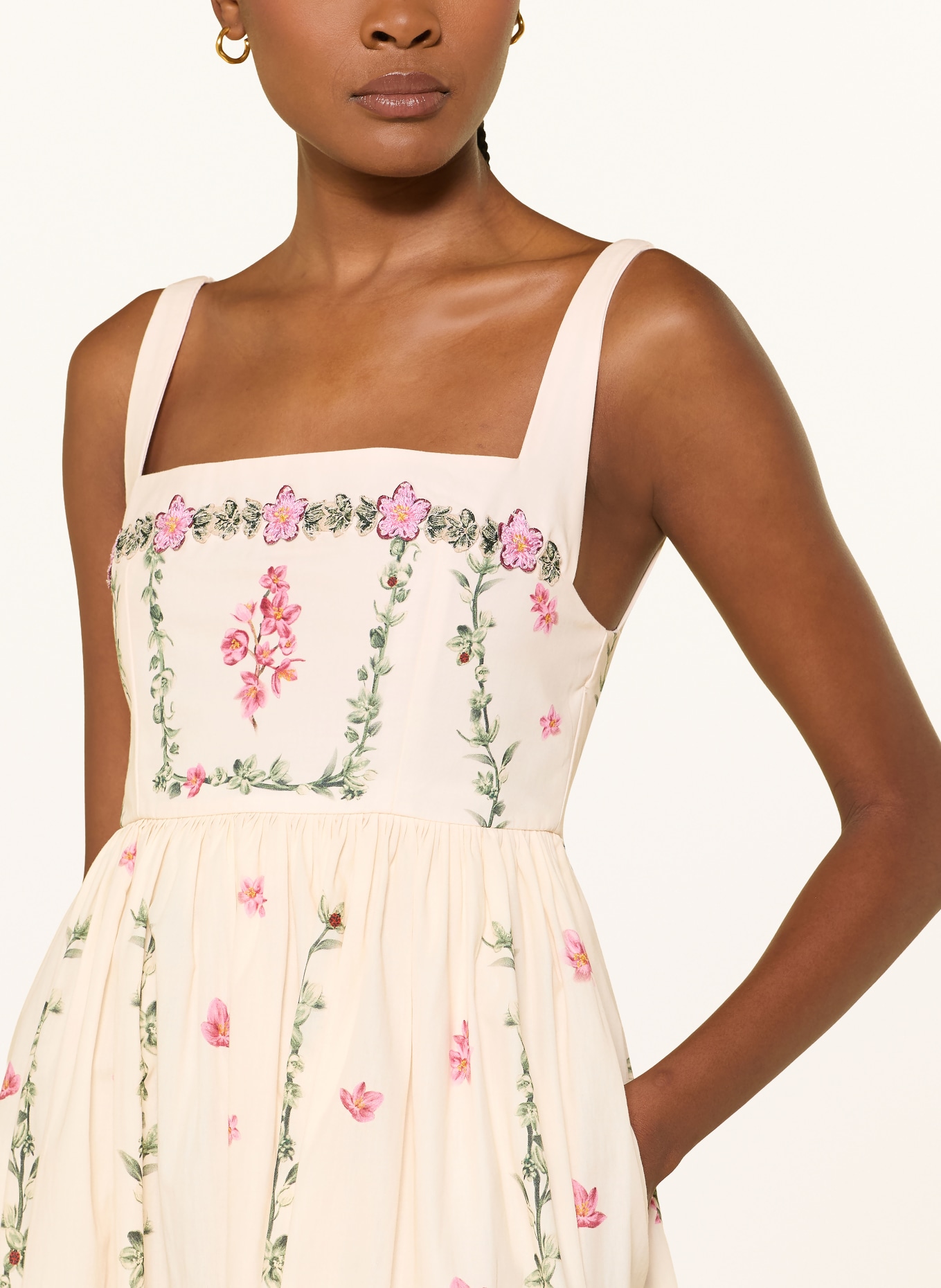 Agua by Agua Bendita Kleid BARBARA: CREME / PINK / GRÜN