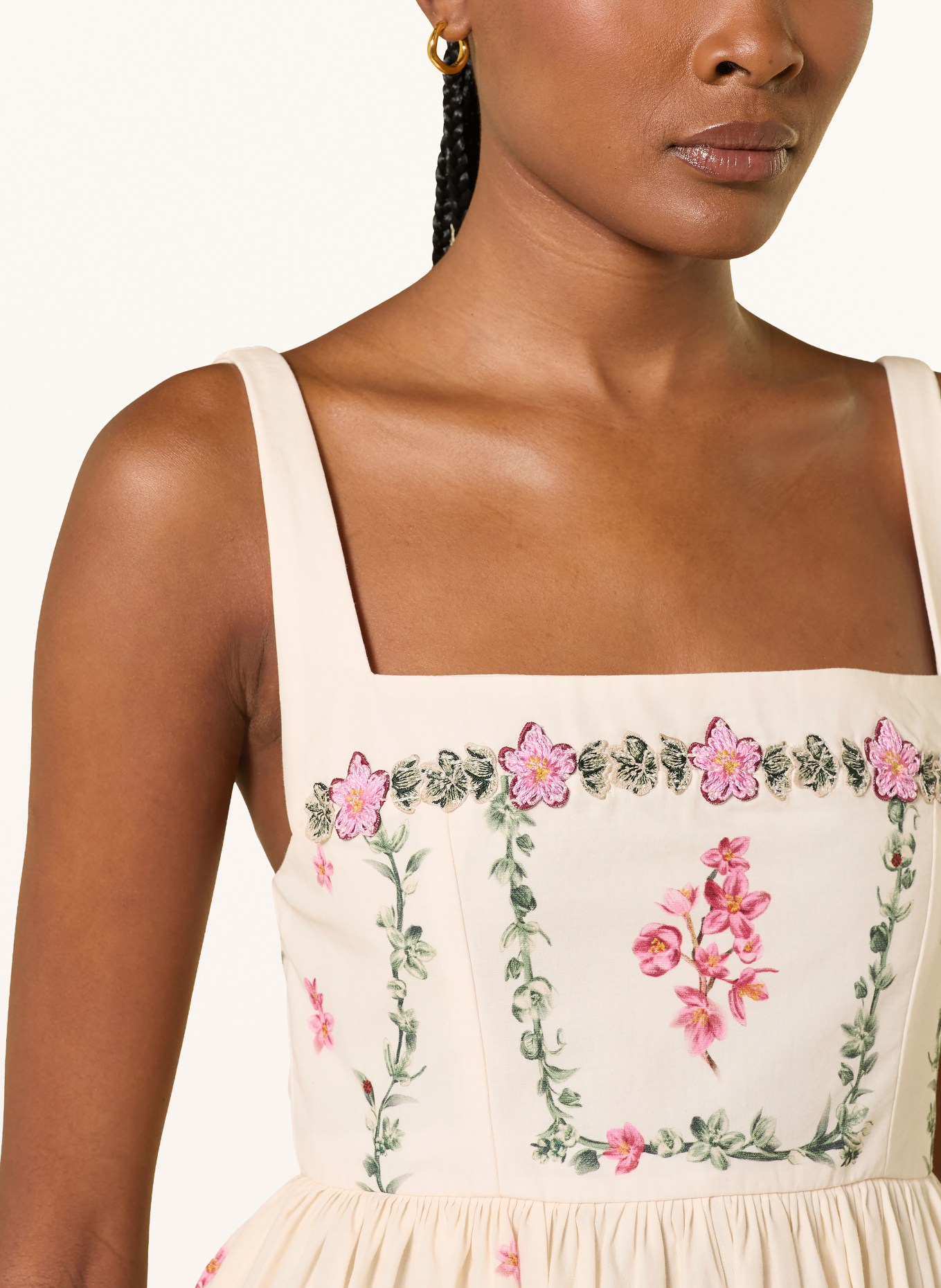 Agua by Agua Bendita Kleid BARBARA: CREME / PINK / GRÜN